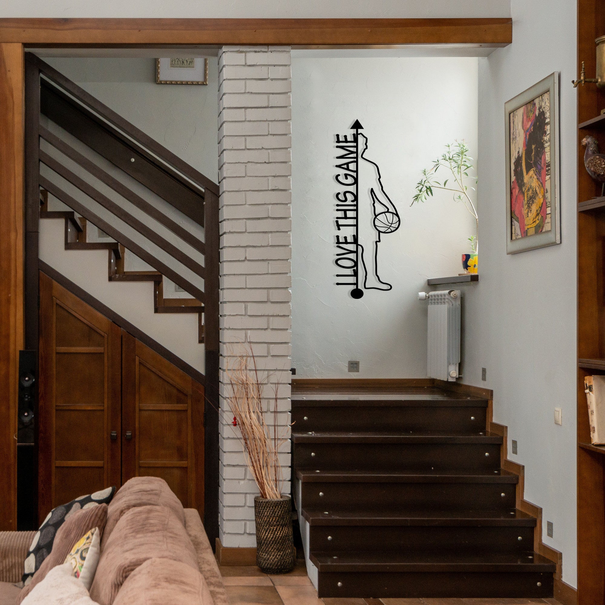 Piccolo M118 – Acessório Decorativo de Parede em Metal, Preto, 25x69 cm (100% metal, 1,2 mm)