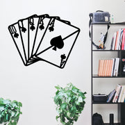 Kare As — Acessório Decorativo de Parede em Metal Preto, 60x45 cm (100% metal, 1,2 mm)