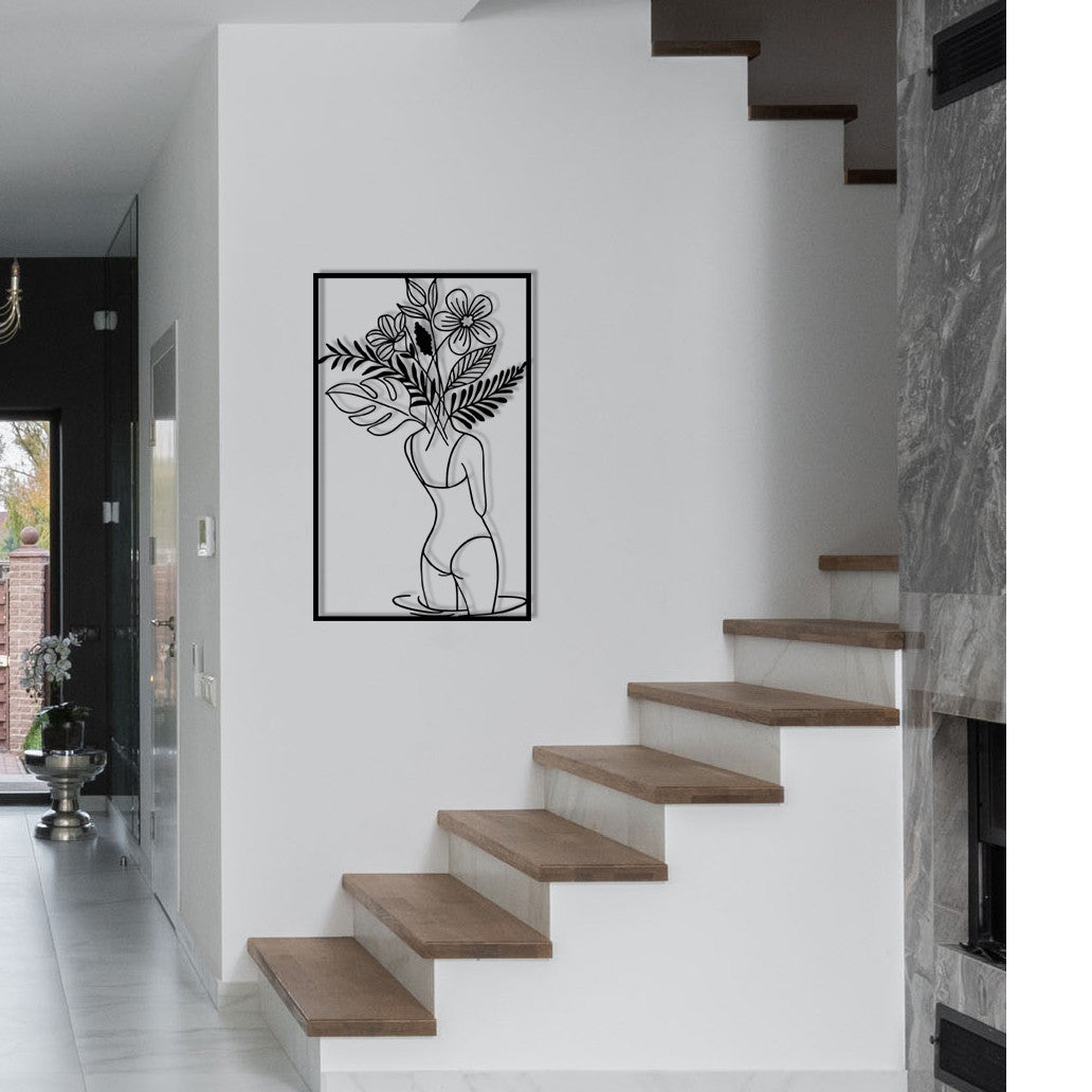 Gupse Acessório Decorativo de Parede em Metal 100% - Preto, 38 x 61 cm