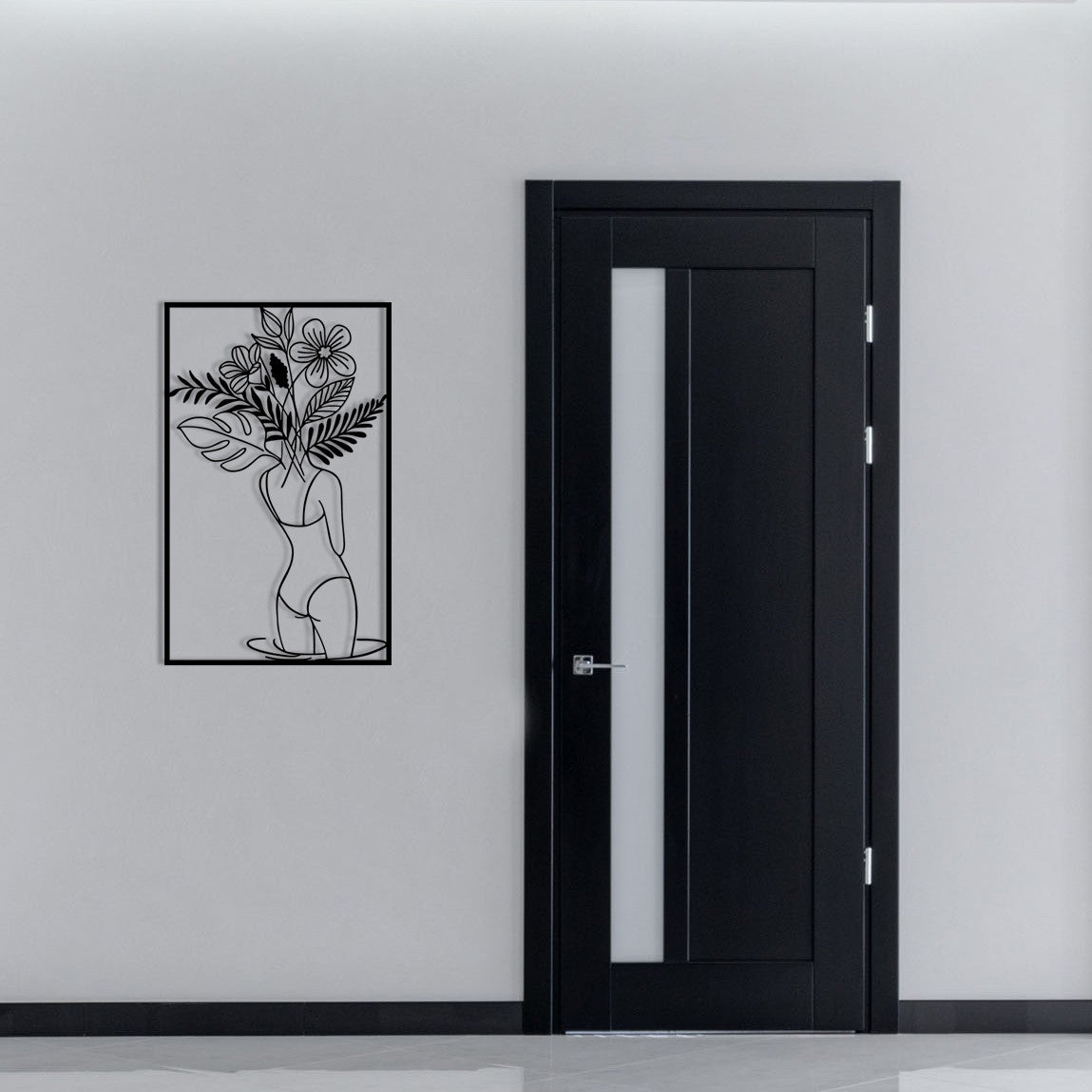 Gupse Acessório Decorativo de Parede em Metal 100% - Preto, 38 x 61 cm