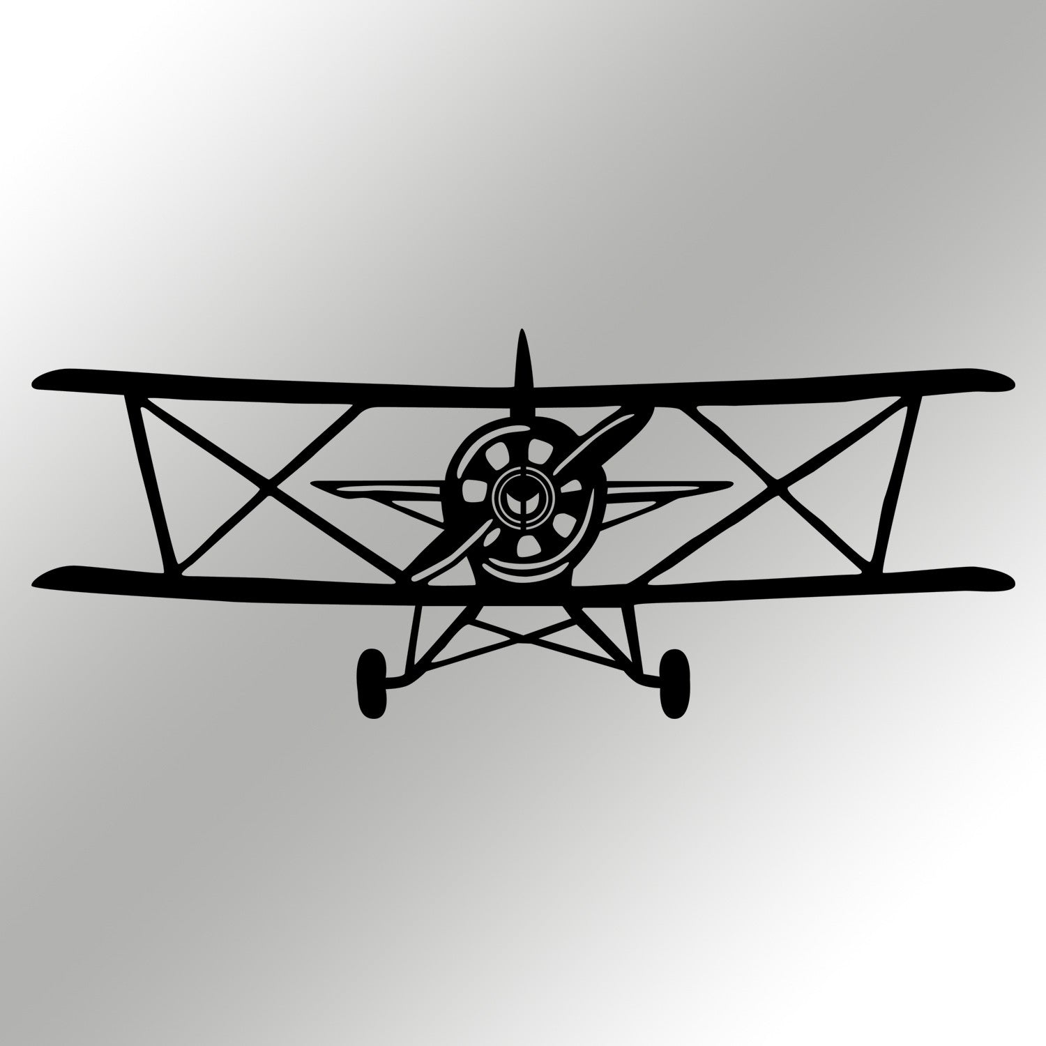 Vecihi Acessório Decorativo de Parede em Metal — Preto, 66 x 26 cm (espessura 1,2 mm)