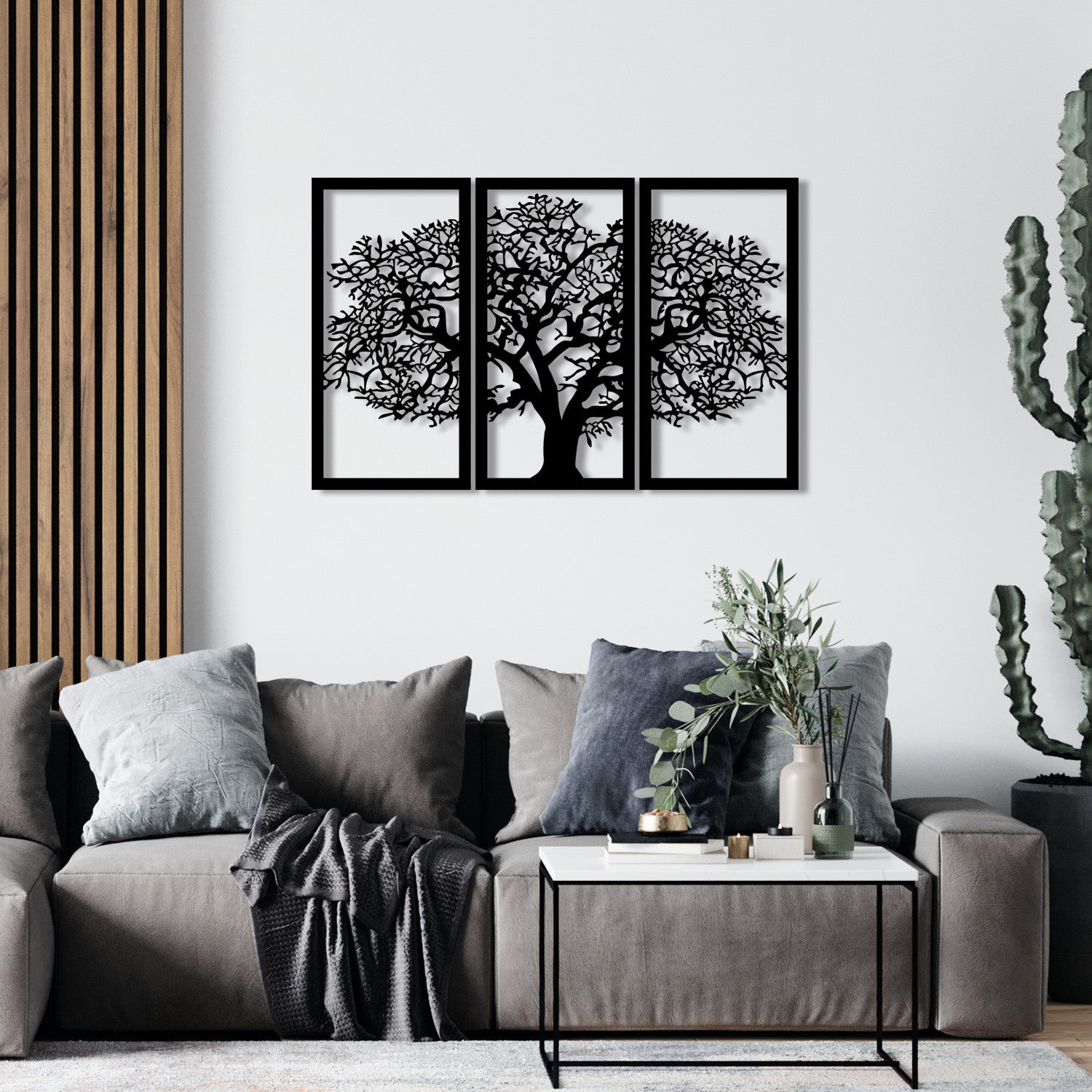 Acessório Decorativo de Parede em Metal Berceste 2, Preto, 103 x 66 cm, 100% metal (1,2 mm)