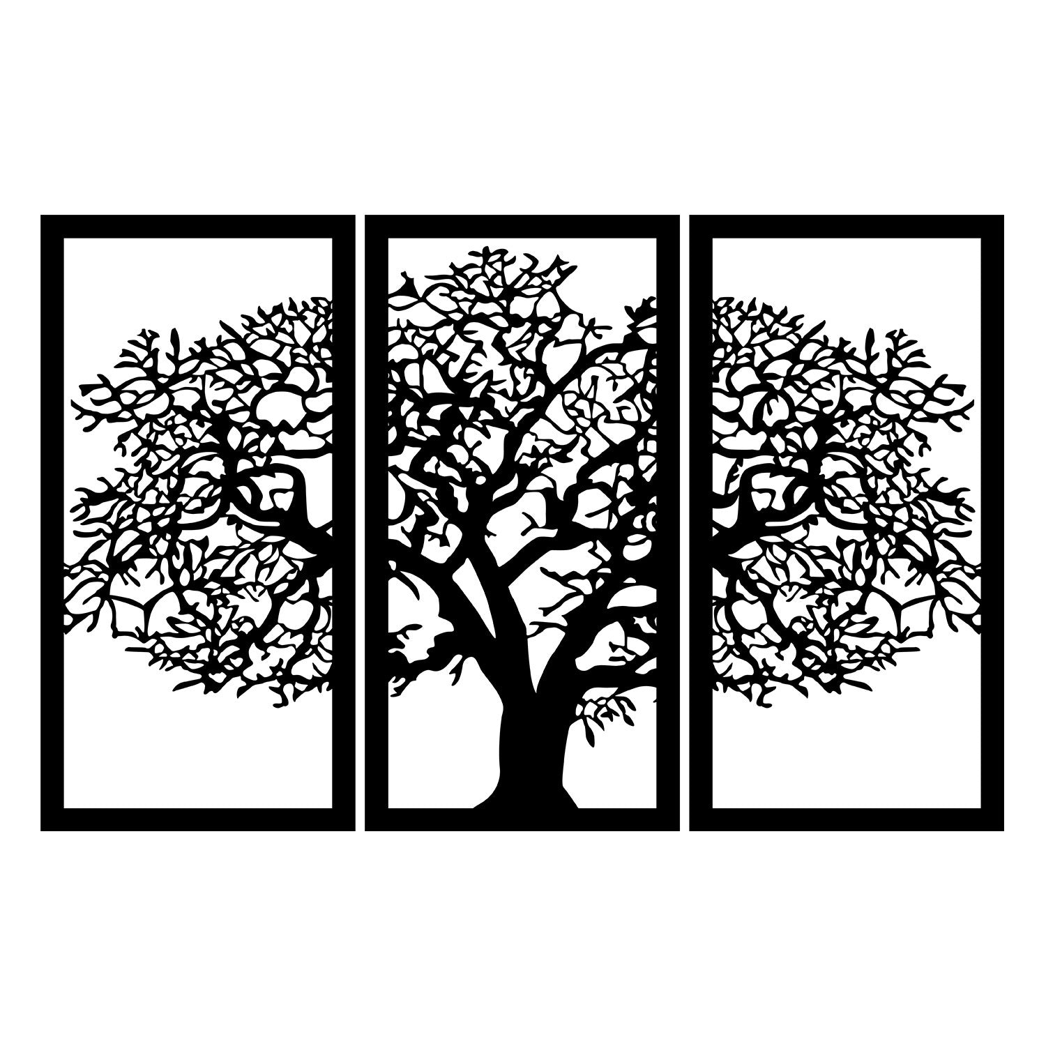 Acessório Decorativo de Parede em Metal Berceste 2, Preto, 103 x 66 cm, 100% metal (1,2 mm)