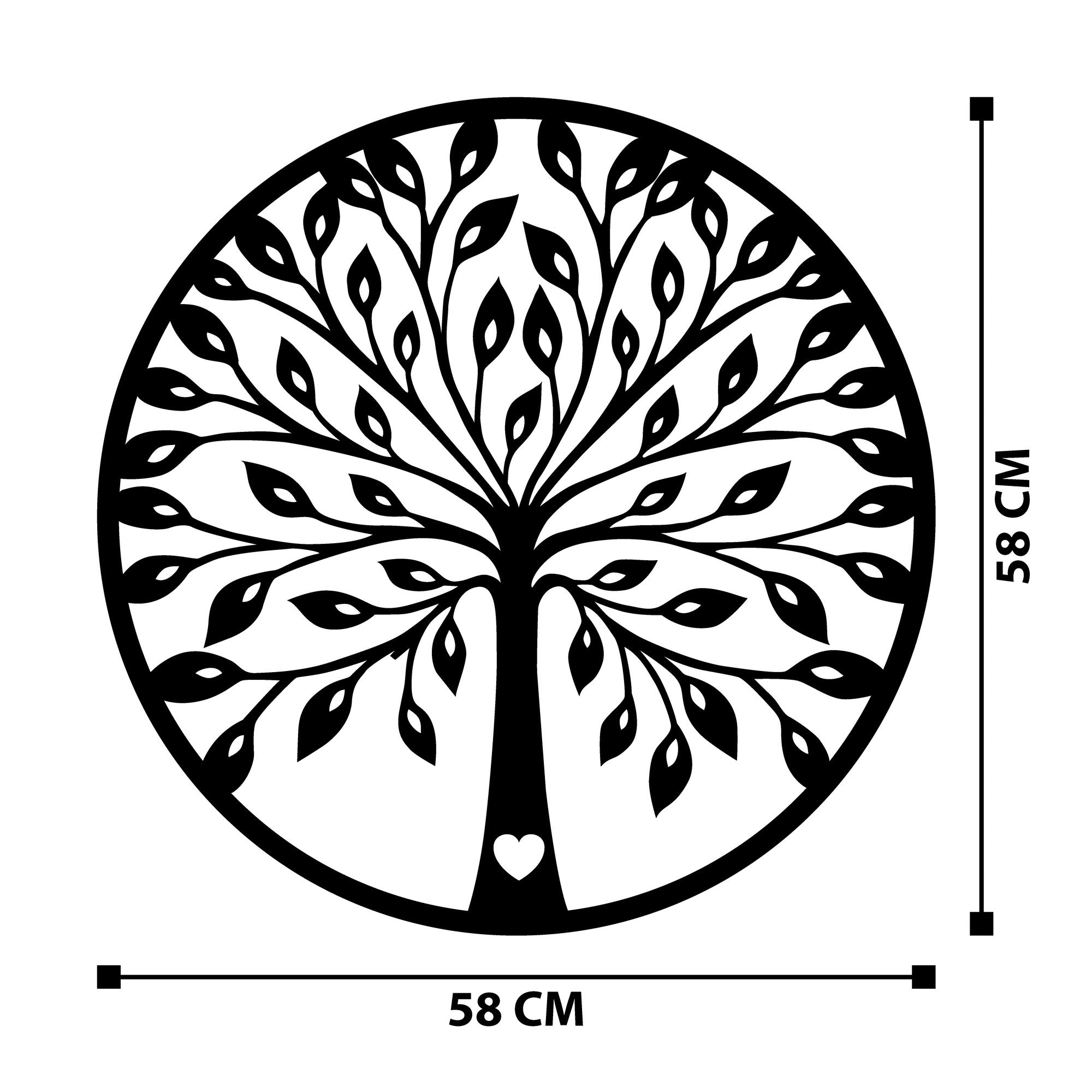 Sadi – Acessório Decorativo de Parede em Metal Preto 58x58 cm (100% Metal) – Ref. 279ENZ1269