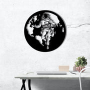 Asti — Acessório Decorativo de Parede em Metal 100%, Preto, 61x61 cm