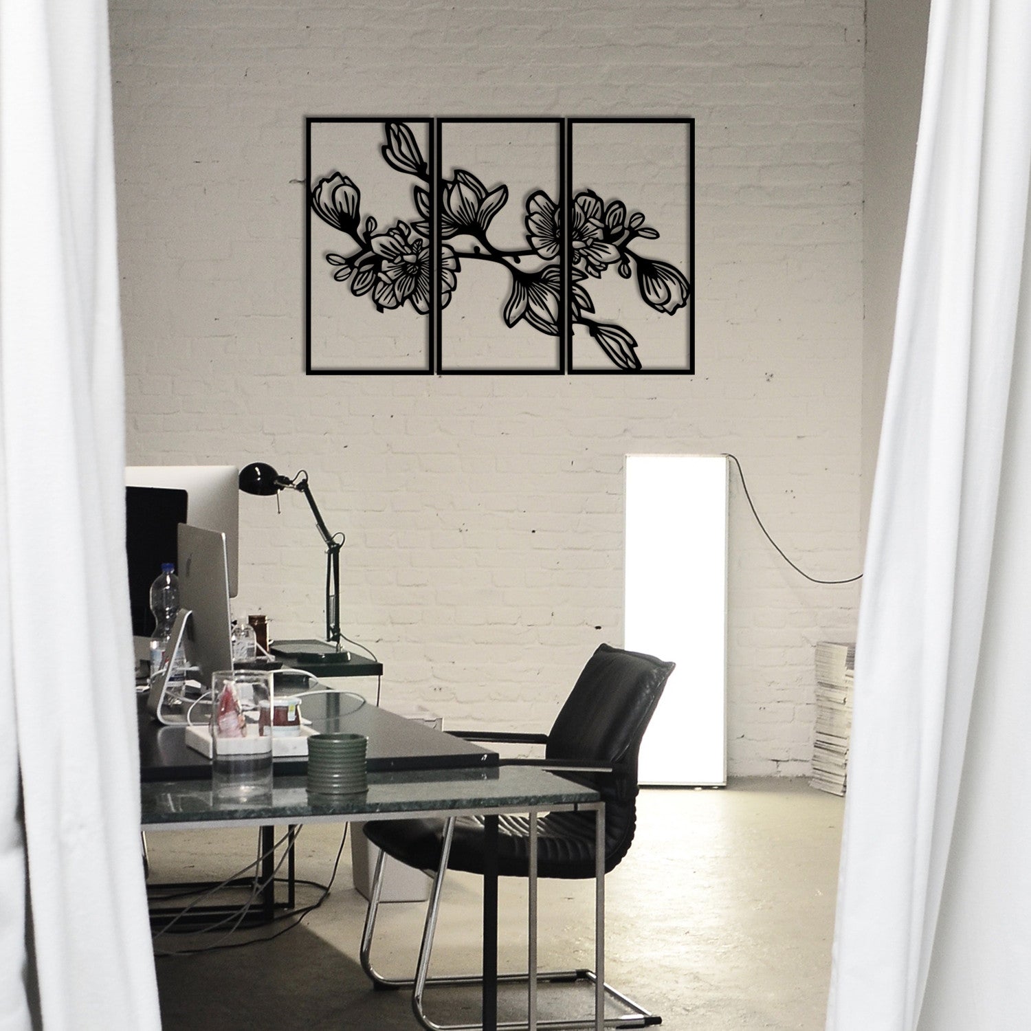 Utopya Acessório Decorativo de Parede em Metal Preto 98x65 cm (100% metal, 1,2 mm, 0,498 kg)