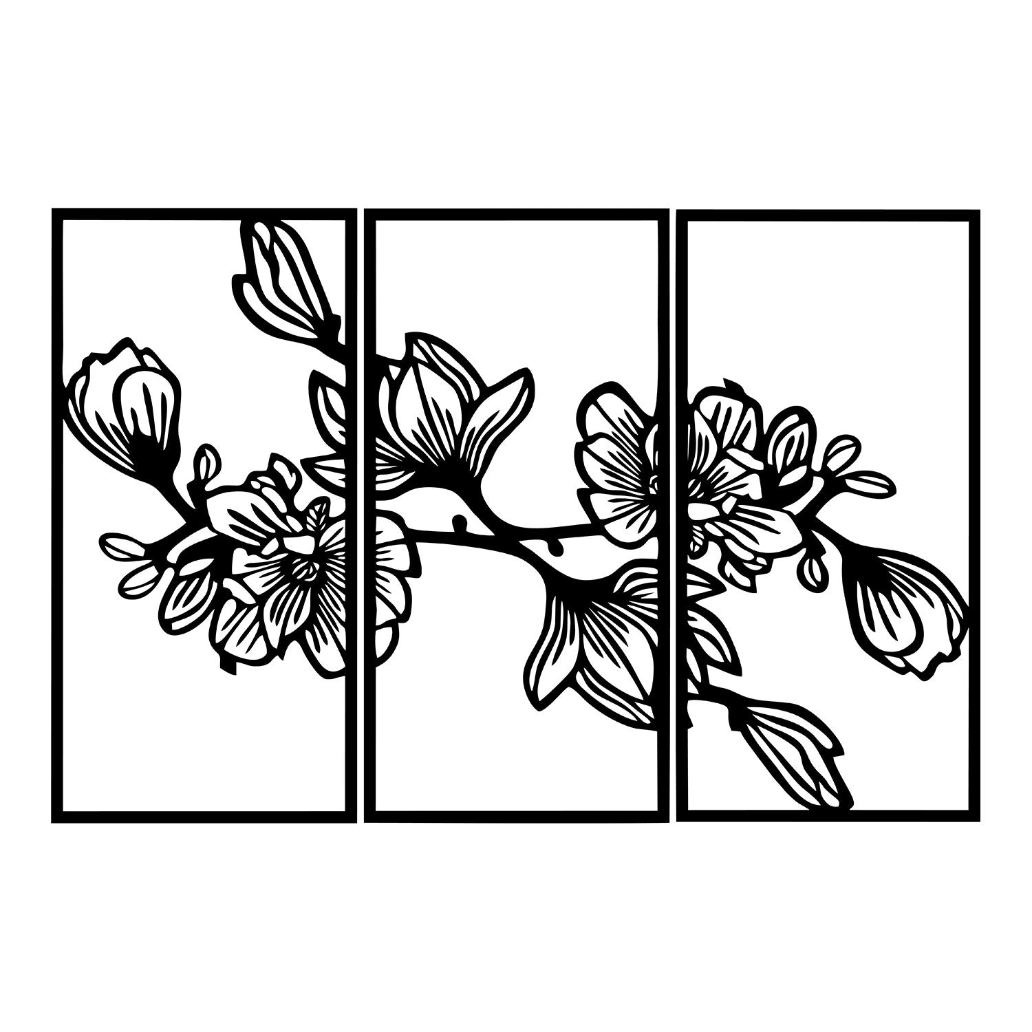Utopya Acessório Decorativo de Parede em Metal Preto 98x65 cm (100% metal, 1,2 mm, 0,498 kg)