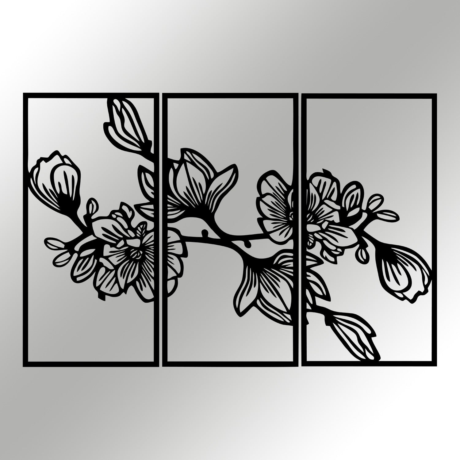 Utopya Acessório Decorativo de Parede em Metal Preto 98x65 cm (100% metal, 1,2 mm, 0,498 kg)