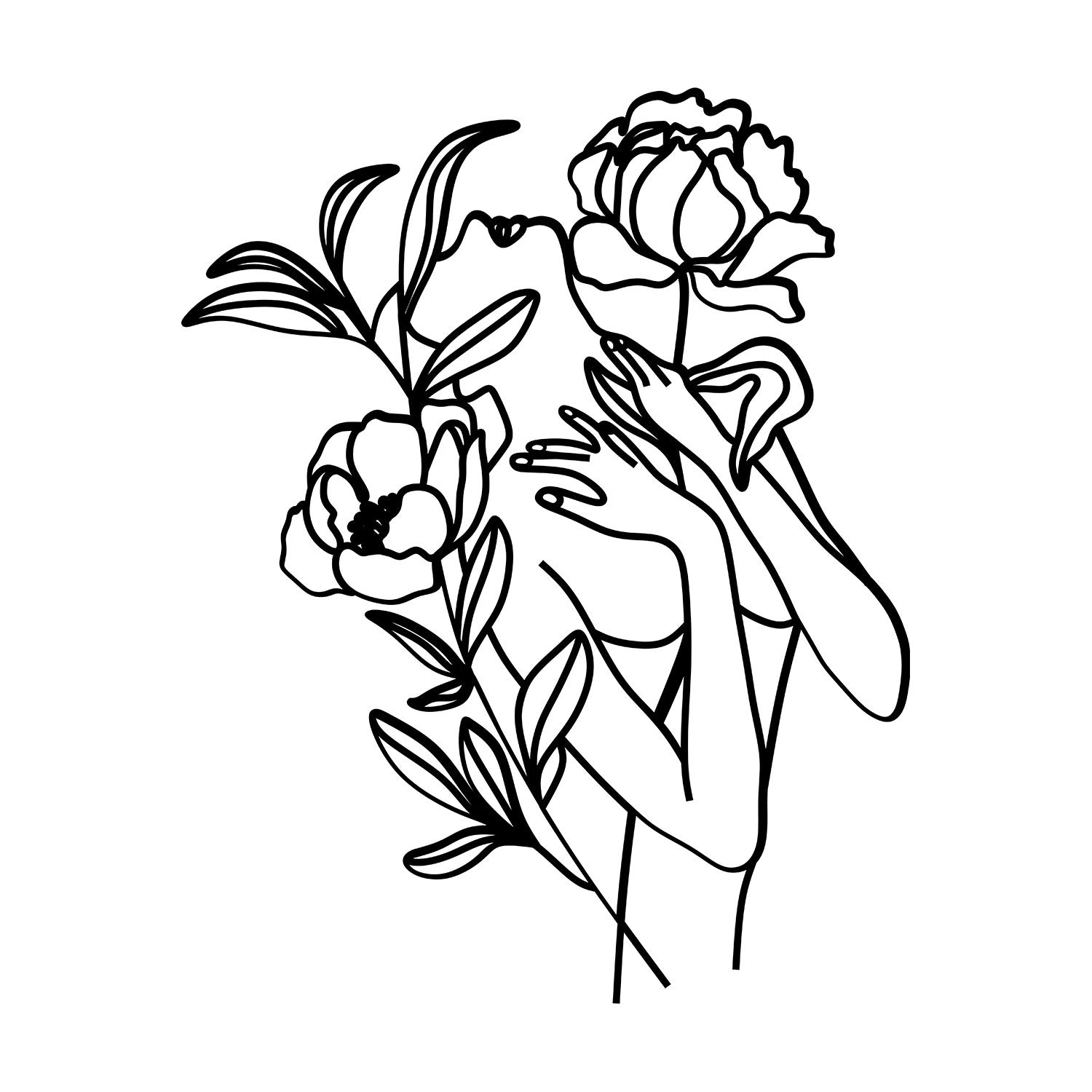 Elif – Acessório Decorativo de Parede em Metal 100%, Preto, 40x50 cm