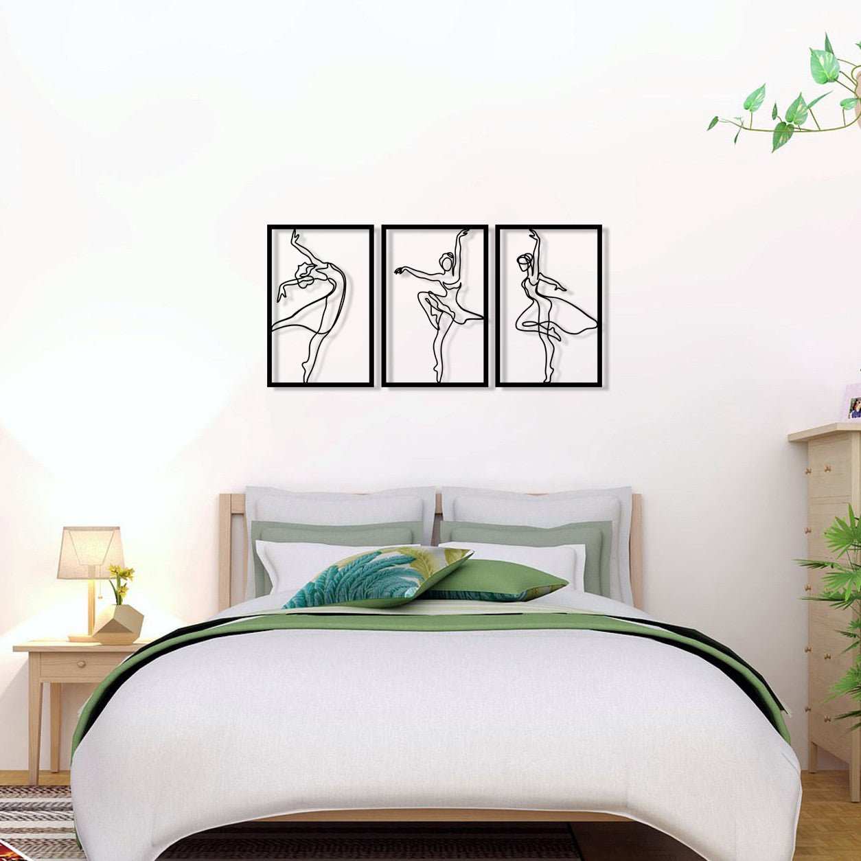 Zumra – Acessório Decorativo de Parede em Metal, Preto, 123 x 55 cm