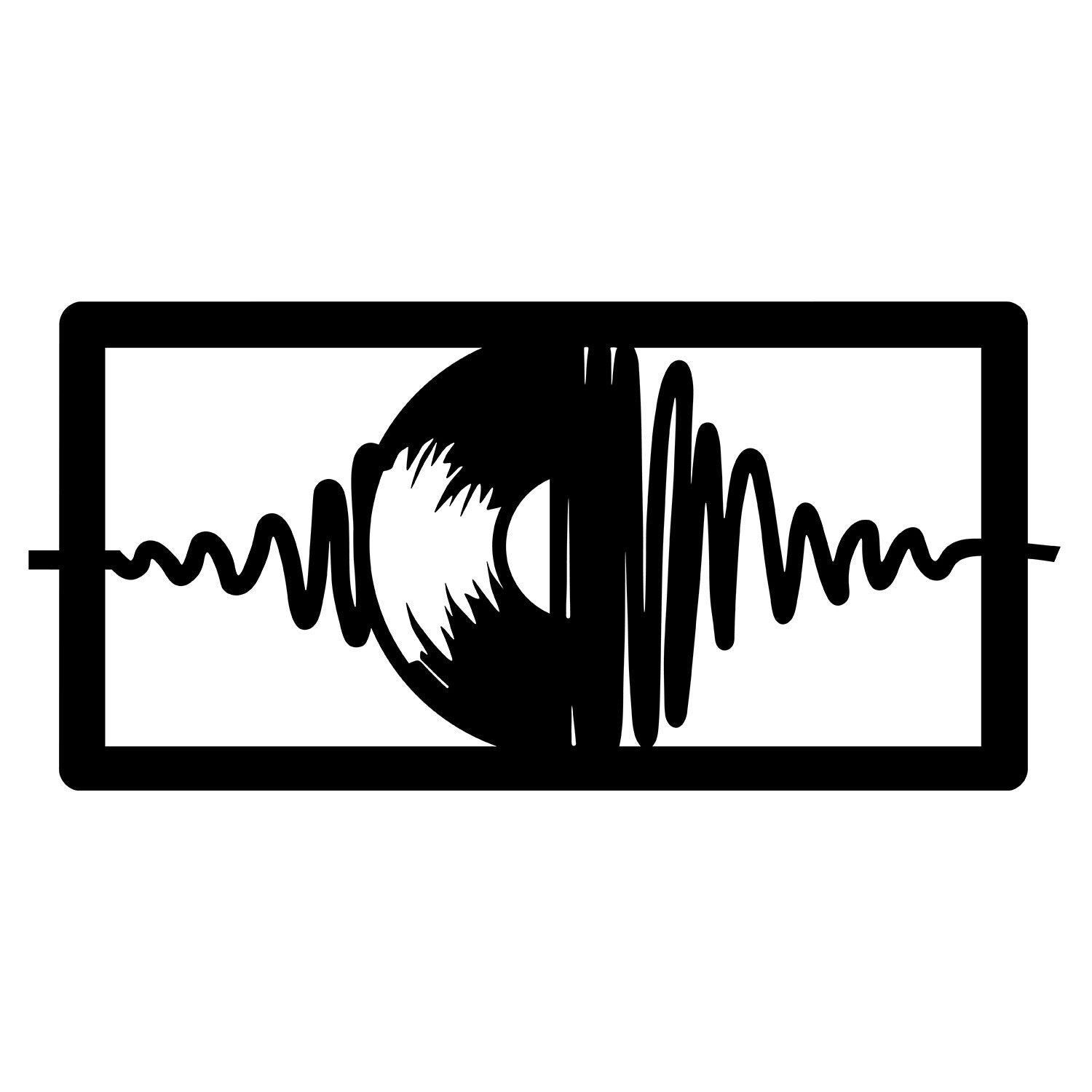 Acessório Decorativo de Parede em Metal Timsal – Preto, 50 x 24 cm (100% metal, 1,2 mm)