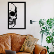 Dilhun – Acessório Decorativo de Parede em Metal Preto, 31 x 48 cm, 100% metal (1,2 mm)