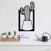 Mülhem — Acessório Decorativo de Parede em Metal Preto 100% (27 x 50 cm)