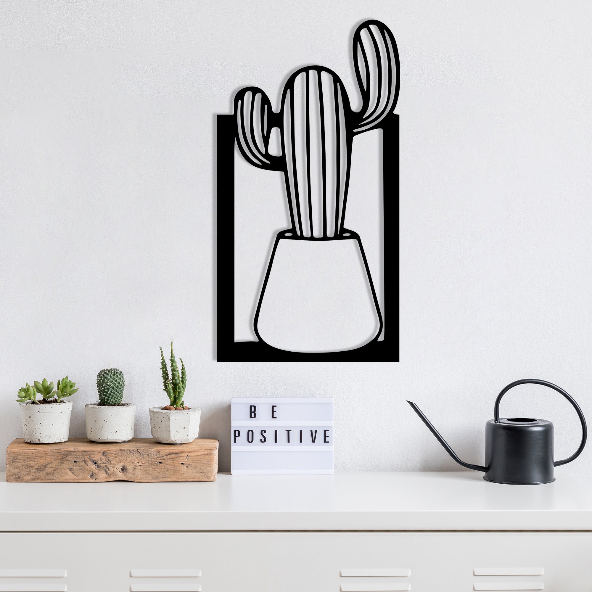 Mülhem — Acessório Decorativo de Parede em Metal Preto 100% (27 x 50 cm)
