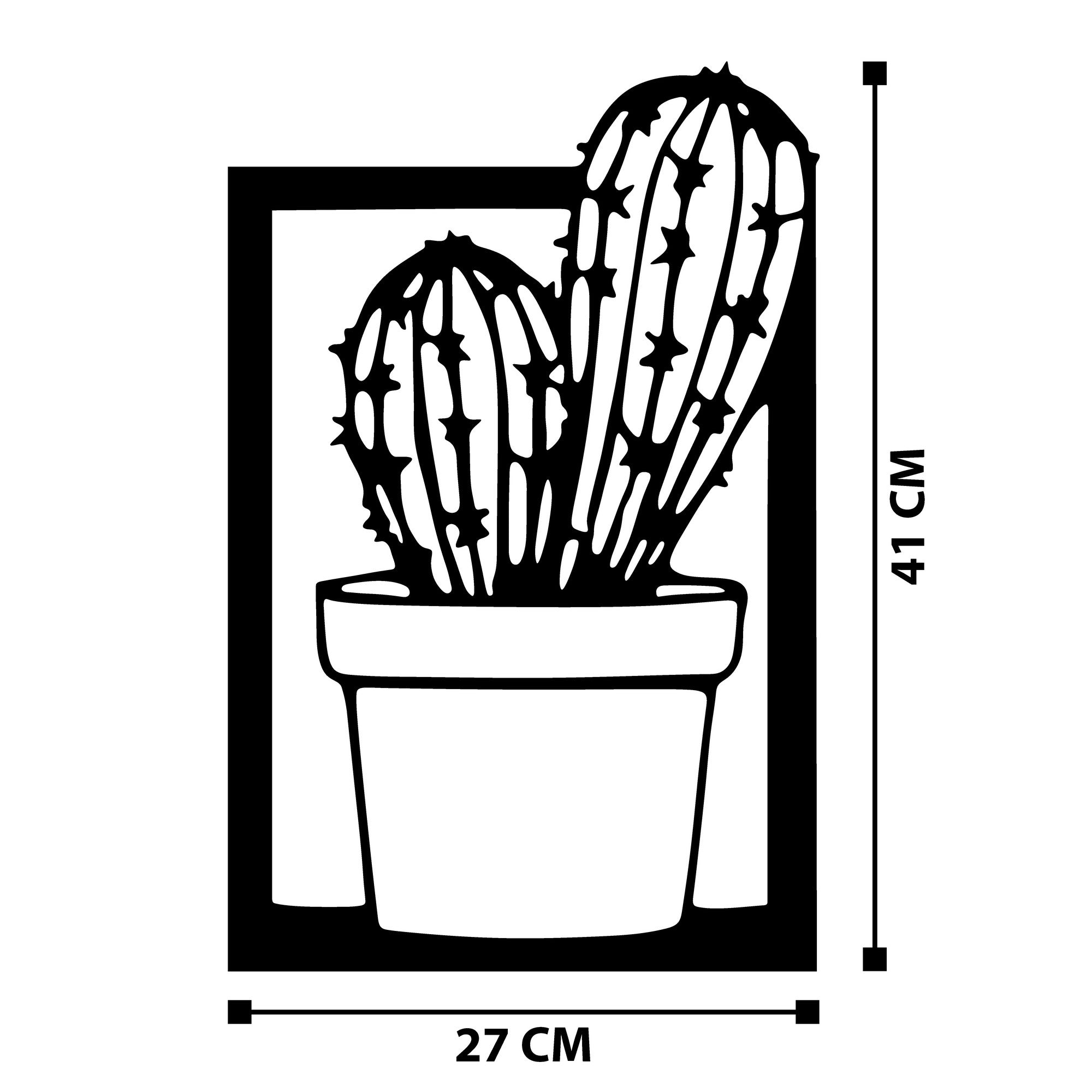 Acessório Decorativo de Parede em Metal Preto Kajmer (27 x 41 cm)