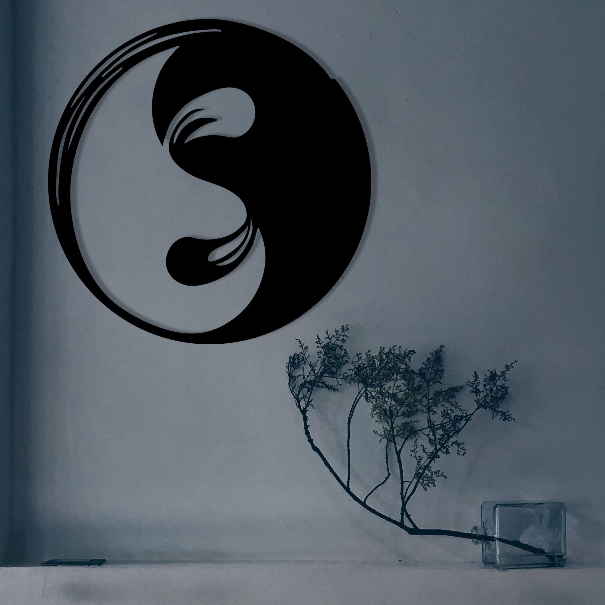 Boni – Acessório Decorativo de Parede em Metal Preto 48x48 cm, 100% Metal (1,2 mm) | 279ENZ1307