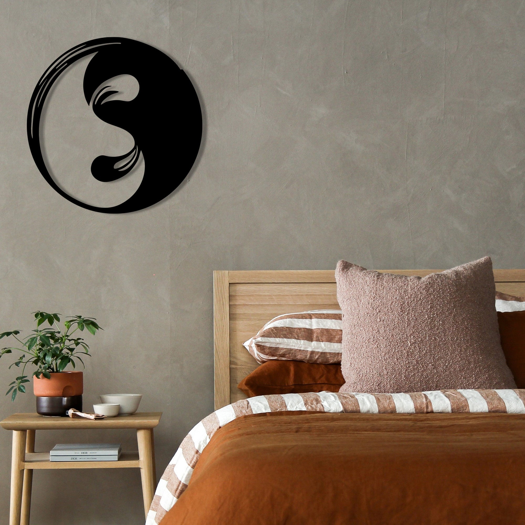 Boni – Acessório Decorativo de Parede em Metal Preto 48x48 cm, 100% Metal (1,2 mm) | 279ENZ1307