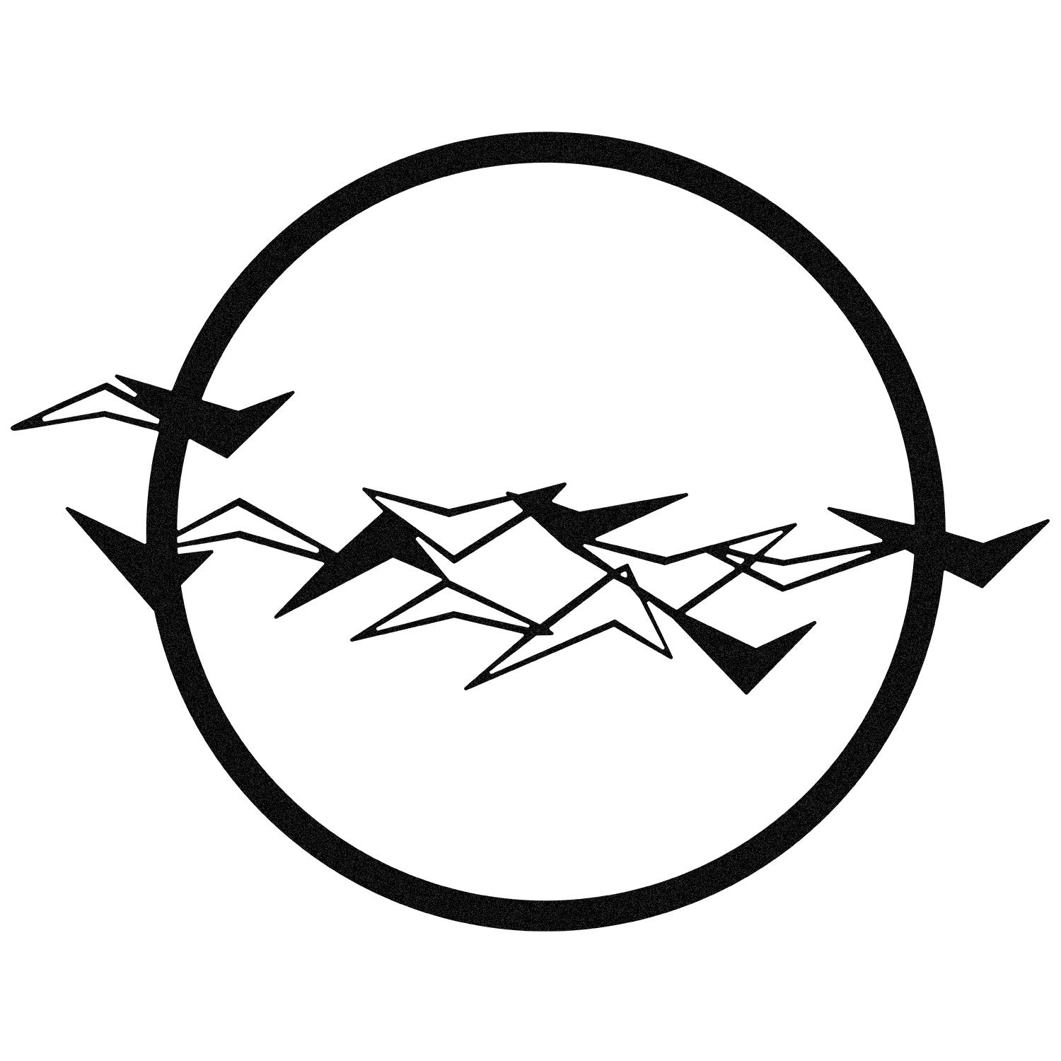 Goc Acessório Decorativo de Parede em Metal Preto 52 x 40 cm (1,2 mm)