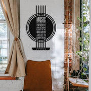 My Music – Acessório Decorativo de Parede em Metal, Preto, 40 x 60 cm, 100% metal (1,2 mm)