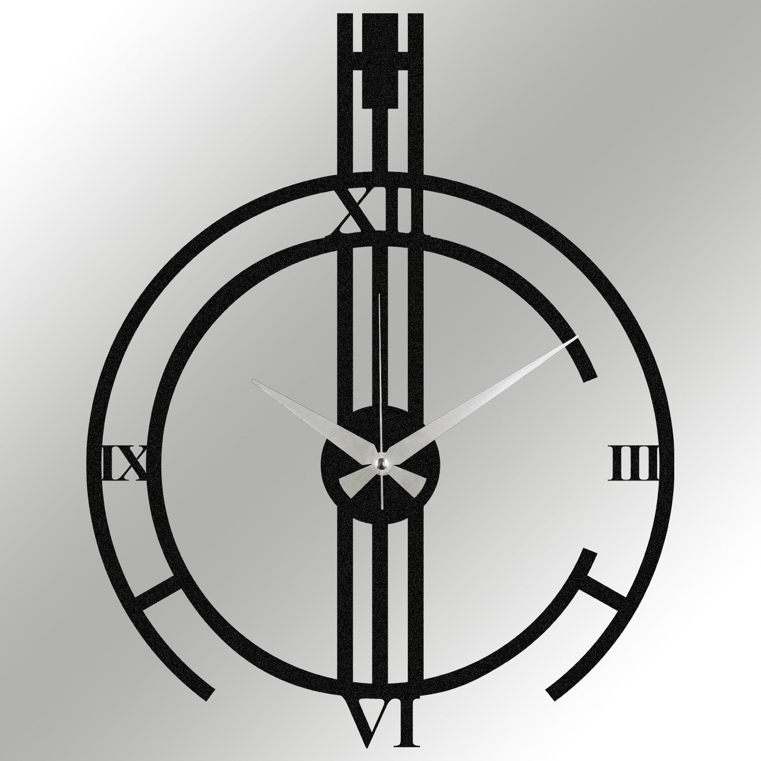 Dalmacyali Acessório de Parede Decorativo em Metal — Preto, 53 x 66 cm, Espessura 1,2 mm