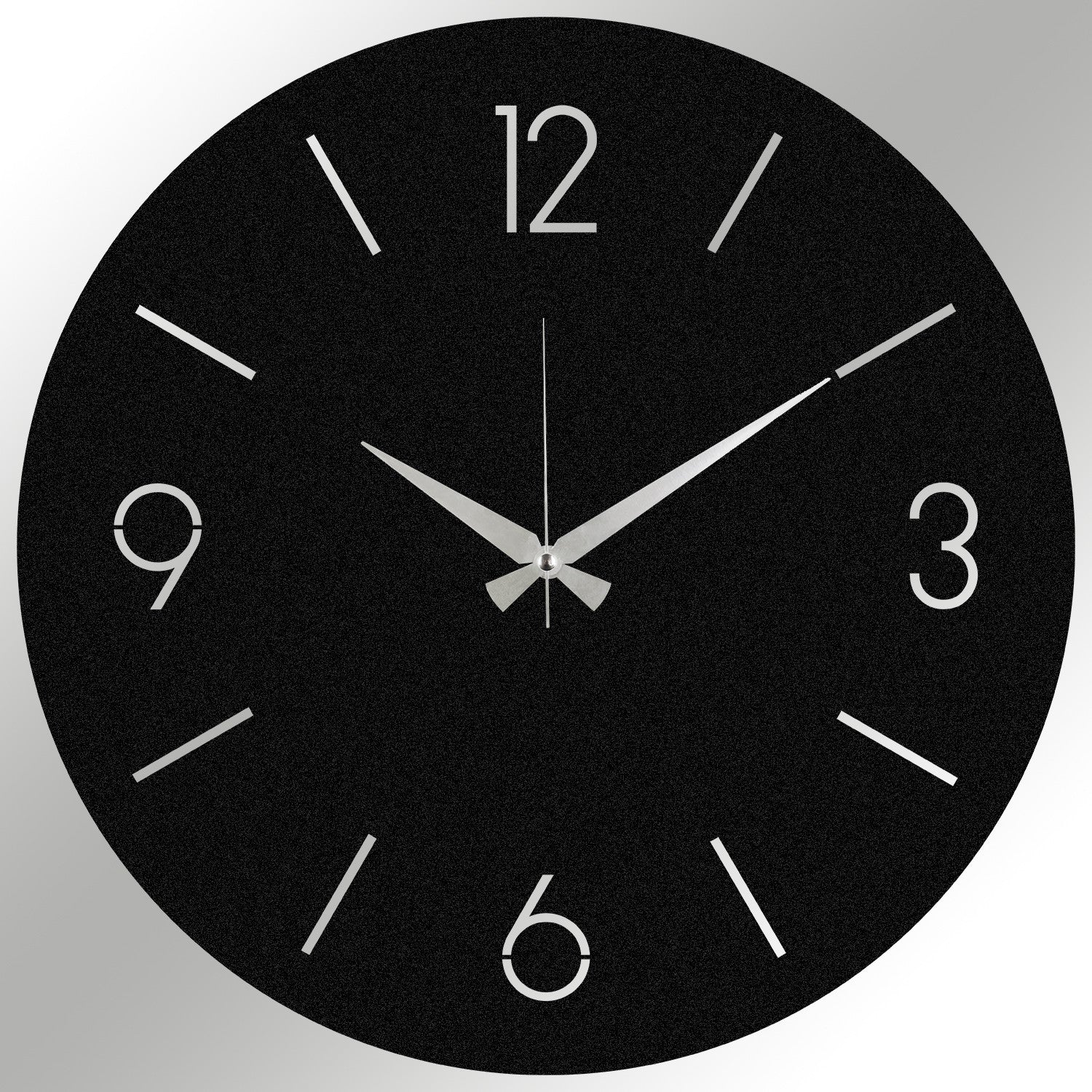 Relógio de Parede Decorativo em Metal Trevwela – Preto, 48x48 cm, 100% Metal (1,2 mm)