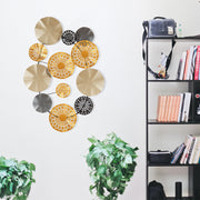Acessório Decorativo de Parede 100% Metal Multicolor Gold - CH109-1 (84 x 10 x 63 cm)