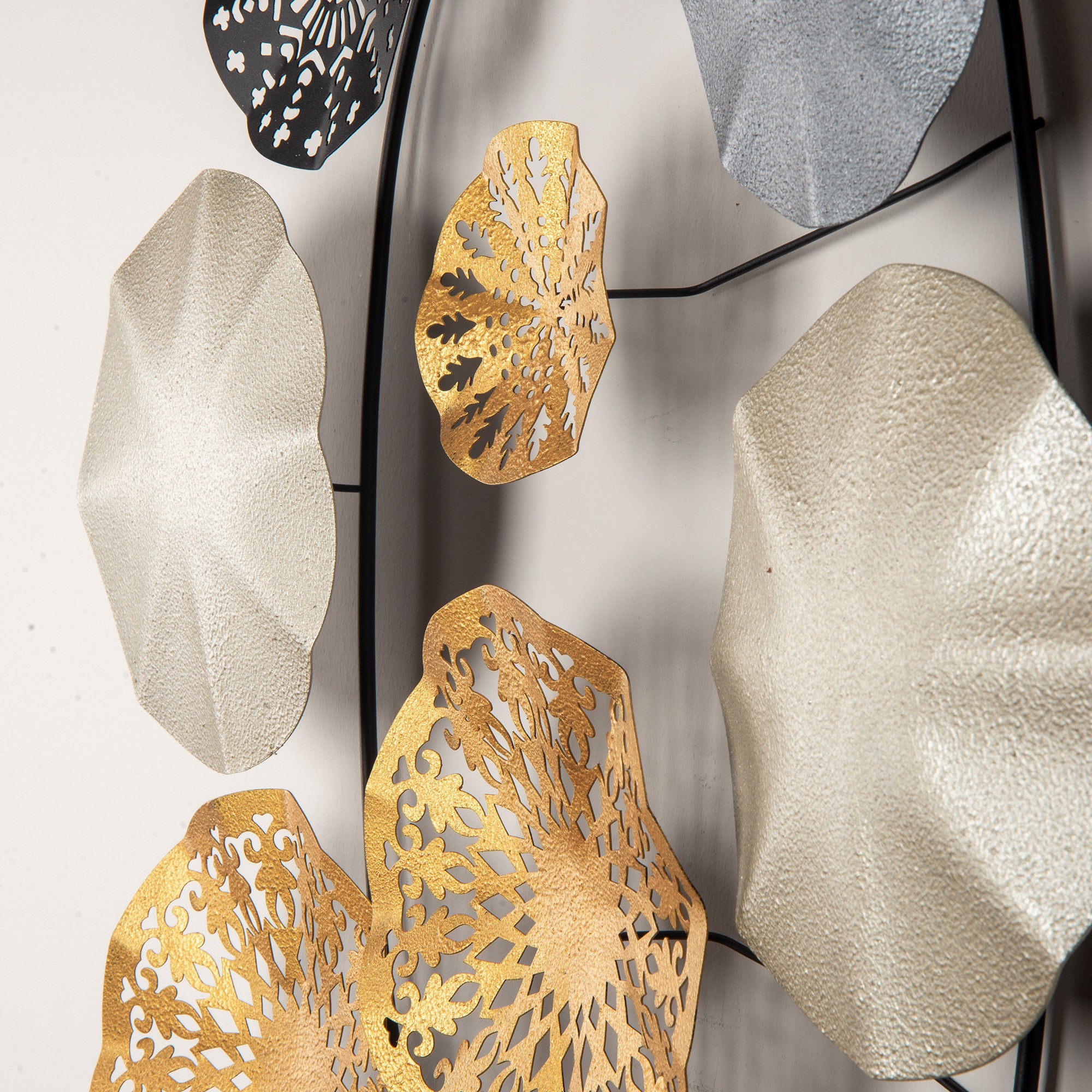 Acessório Decorativo de Parede 100% Metal Multicolor Gold - CH109-1 (84 x 10 x 63 cm)