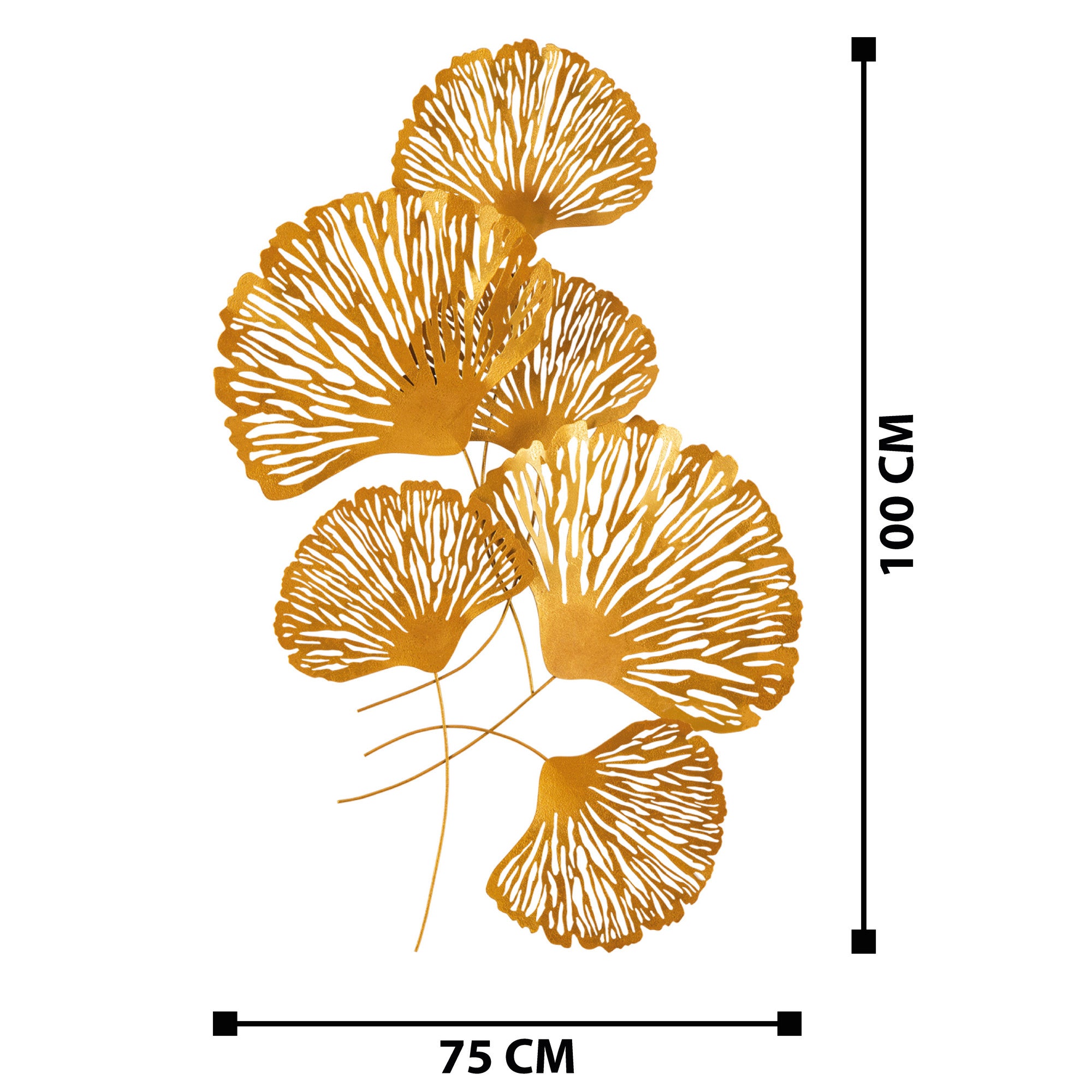 Myth CH110-2 — Acessório Decorativo de Parede em Metal Multicolor, 75x5x100 cm