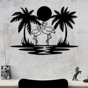Havai – Acessório Decorativo de Parede em Metal Preto 100%, 60 x 42 cm