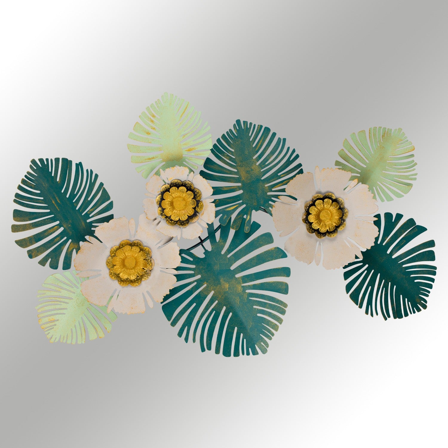 Acessório Decorativo de Parede 100% Metal, Multicolor, Feito à Mão – Heaven (80 x 8 x 55 cm)