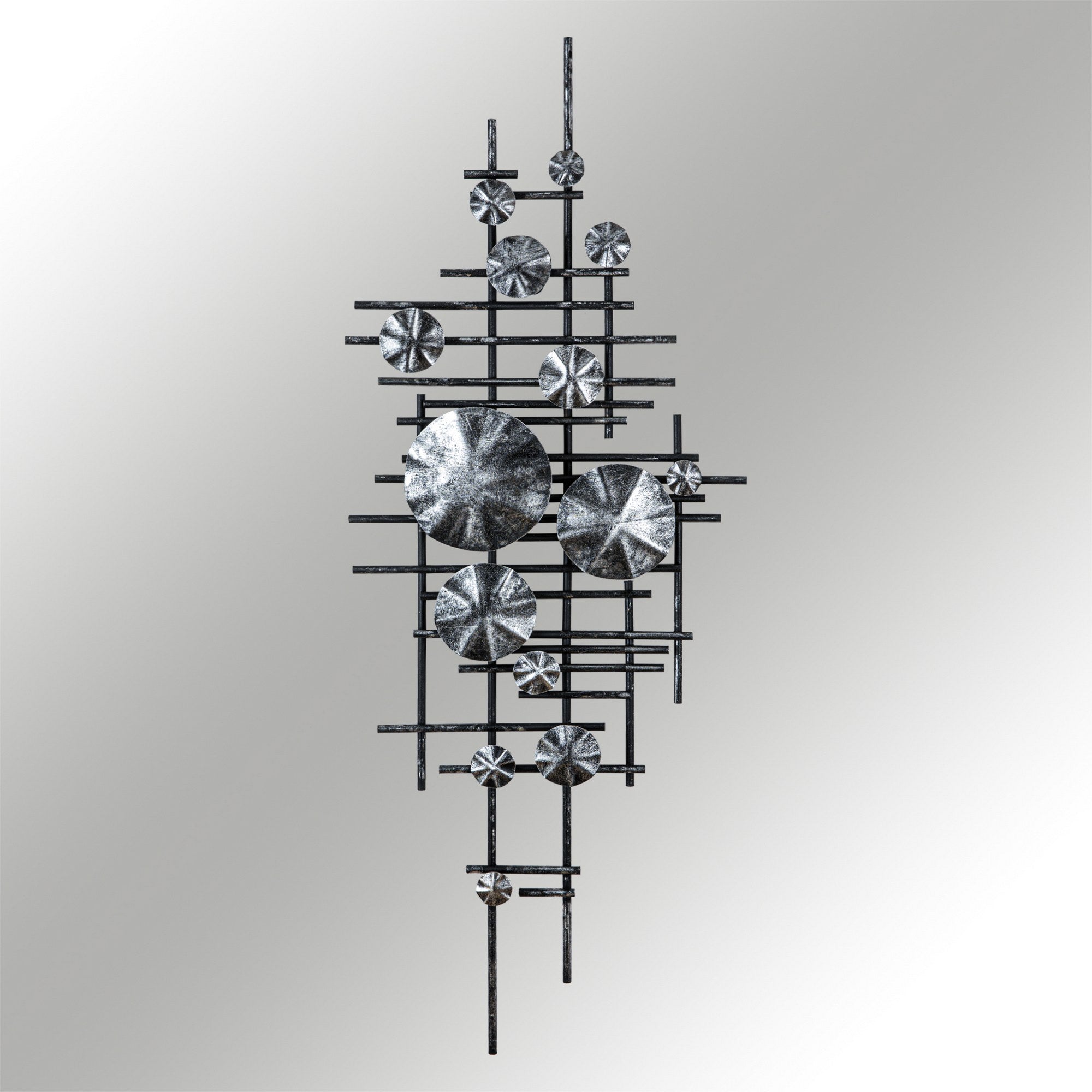 Mihrimah 2 Acessório Decorativo de Parede em Metal Multicolor, 100% metal (0,8 mm), 113 x 7 x 44 cm