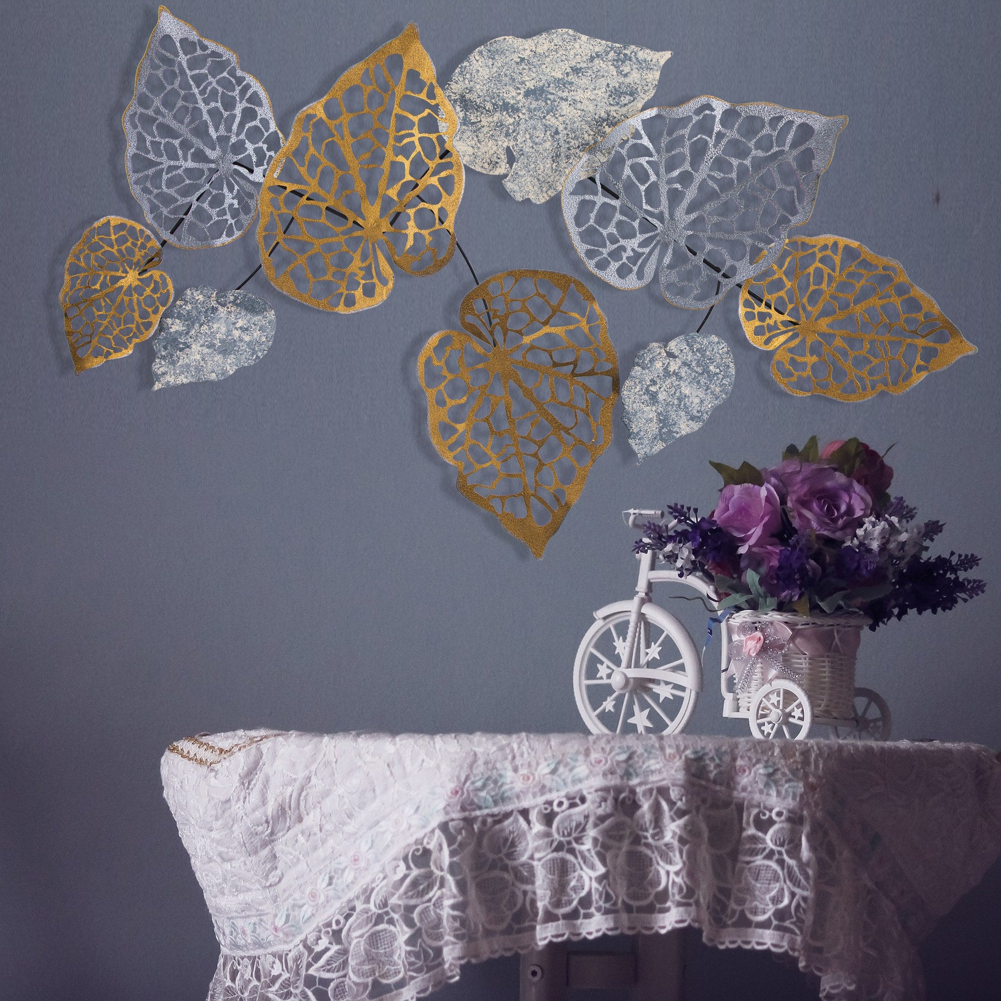 Muhayyel – Acessório Decorativo de Parede em Metal Multicolor (100% metal, 120 x 12,5 x 72 cm)