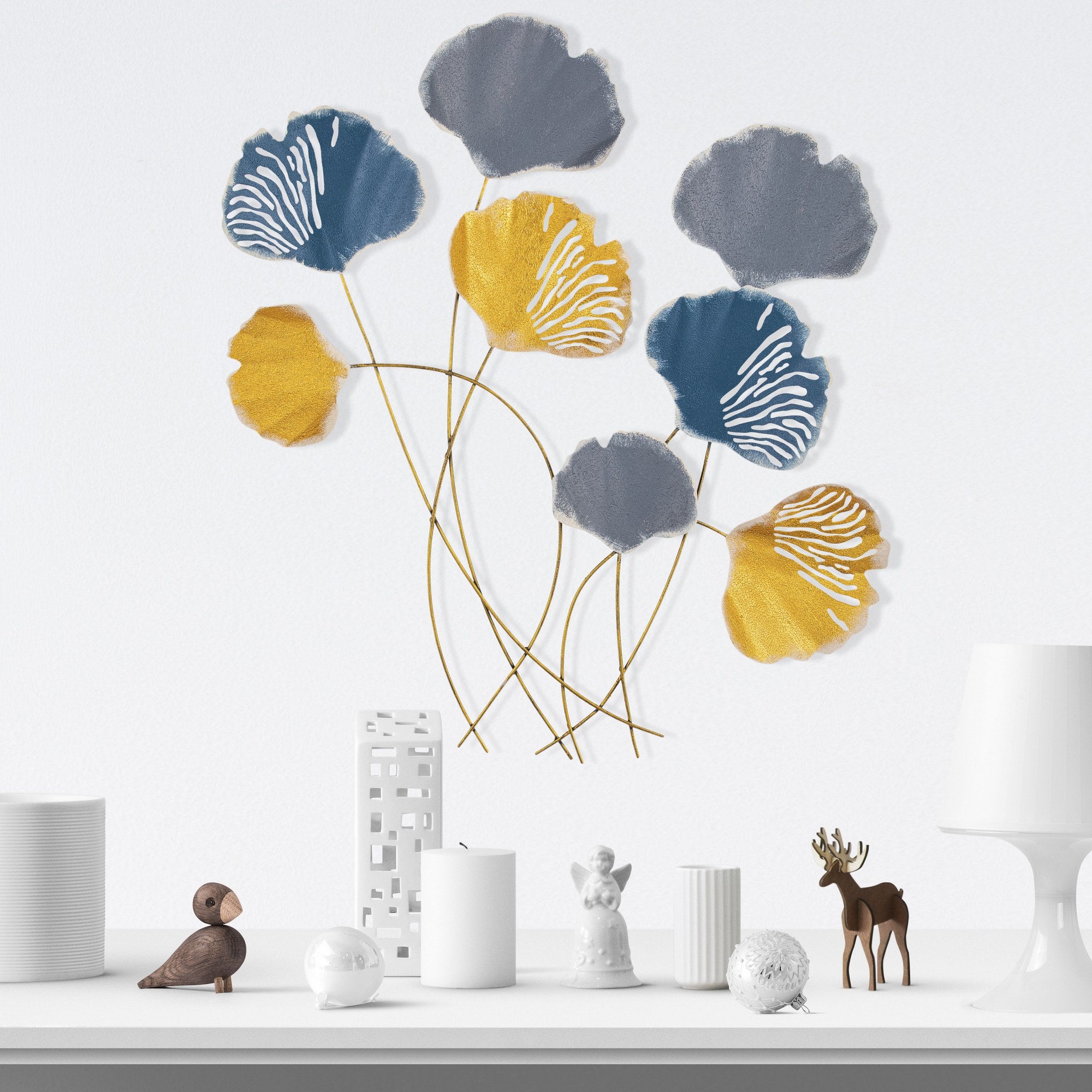 Vuzuh Acessório Decorativo de Parede em Metal Multicolorido, 76 x 5 x 70 cm, 100% metal (0,8 mm) – Ref. 279ENZ2538