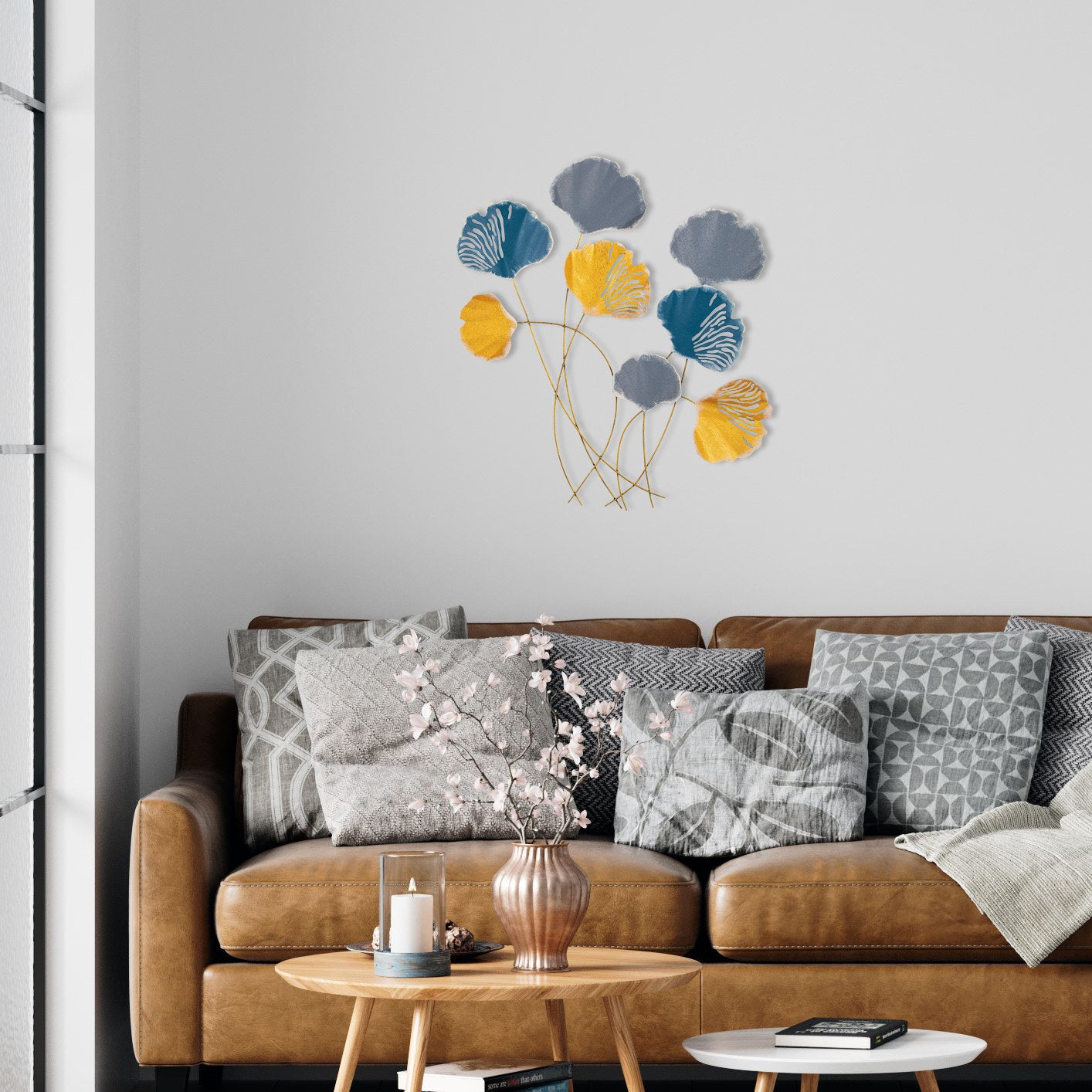 Vuzuh Acessório Decorativo de Parede em Metal Multicolorido, 76 x 5 x 70 cm, 100% metal (0,8 mm) – Ref. 279ENZ2538