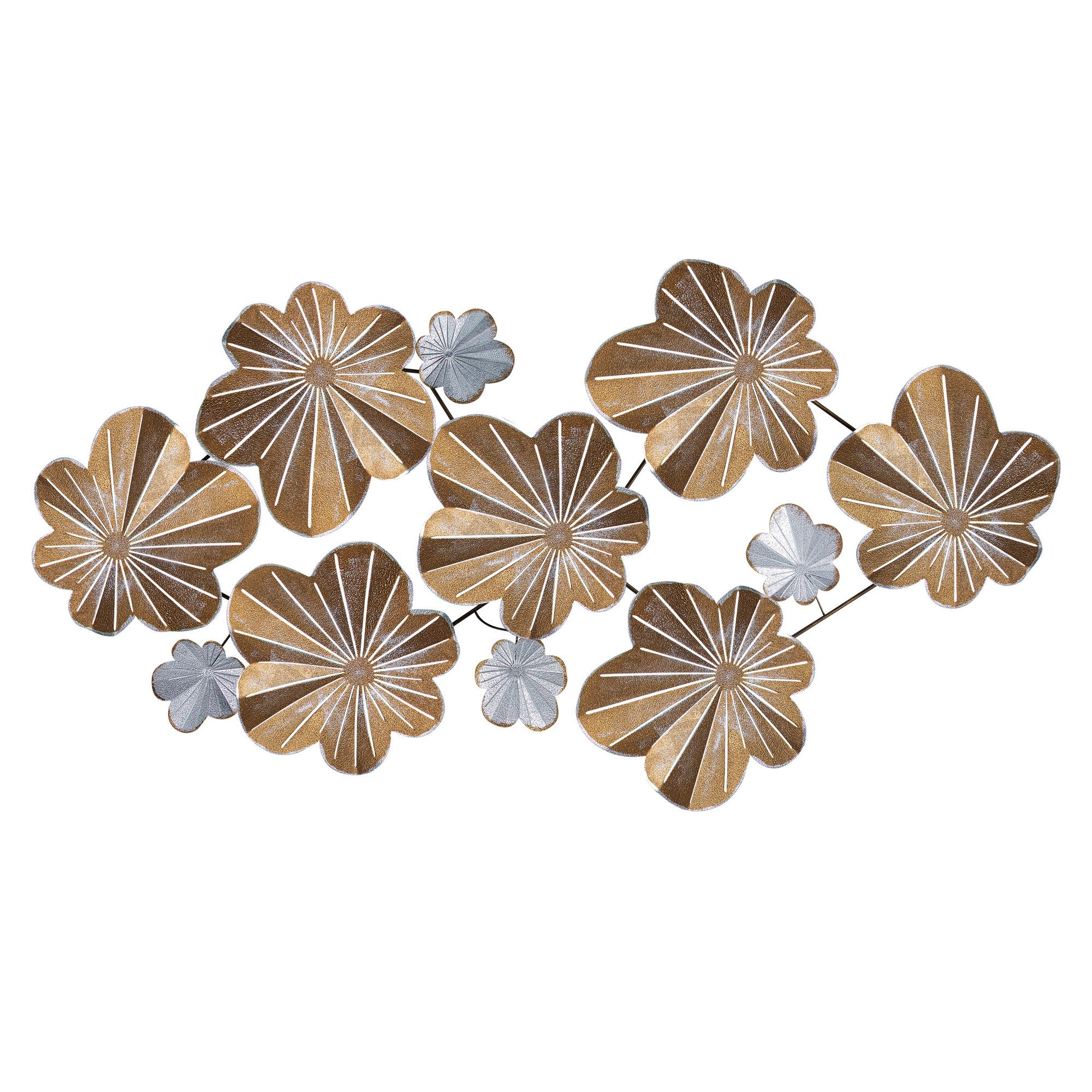 Kadem 2 – Acessório Decorativo de Parede em Metal Multicolor, 125 x 14 x 61,5 cm