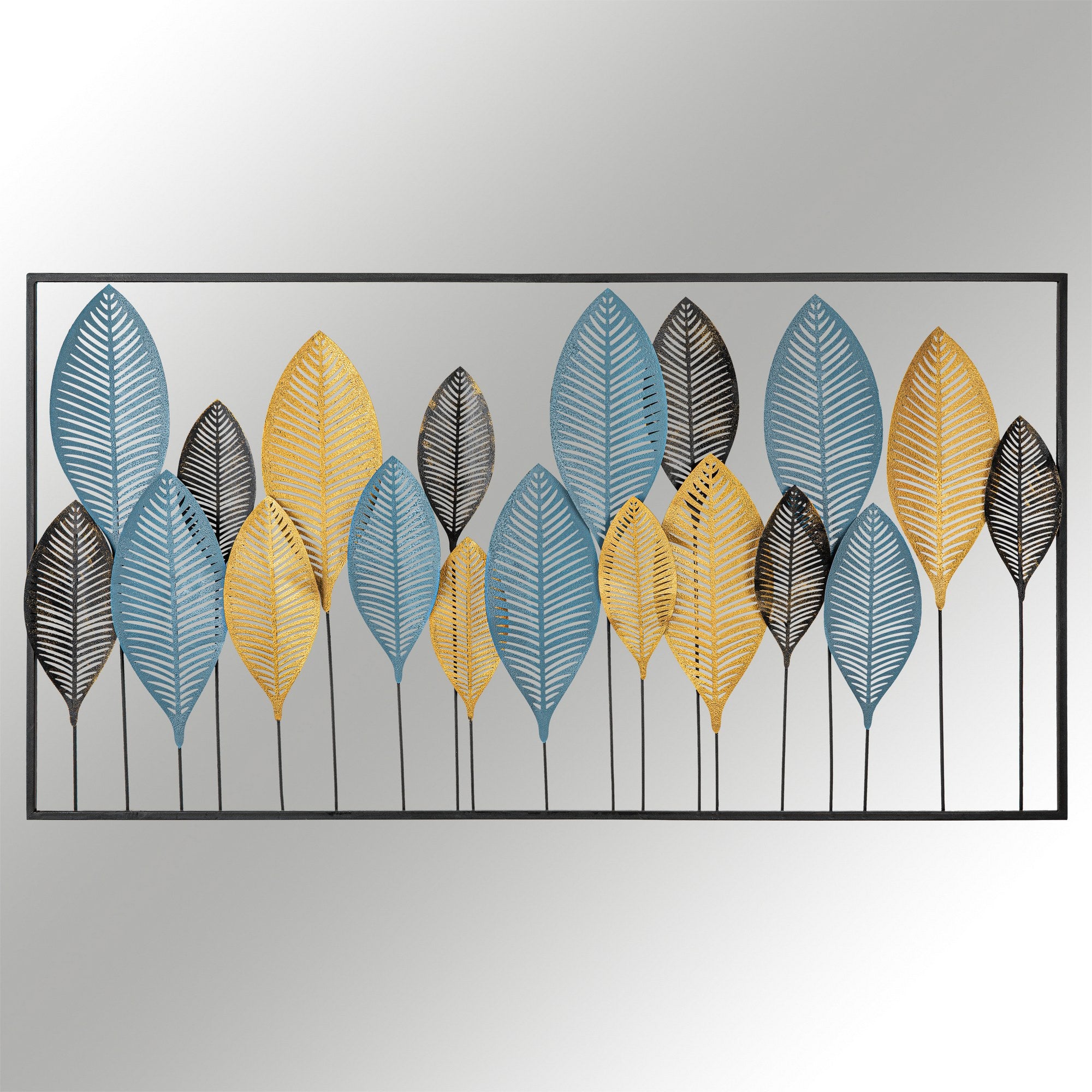 Zevahir 4 – Acessório Decorativo de Parede 100% Metal Multicolor, Recorte a Laser, 115 x 60 cm