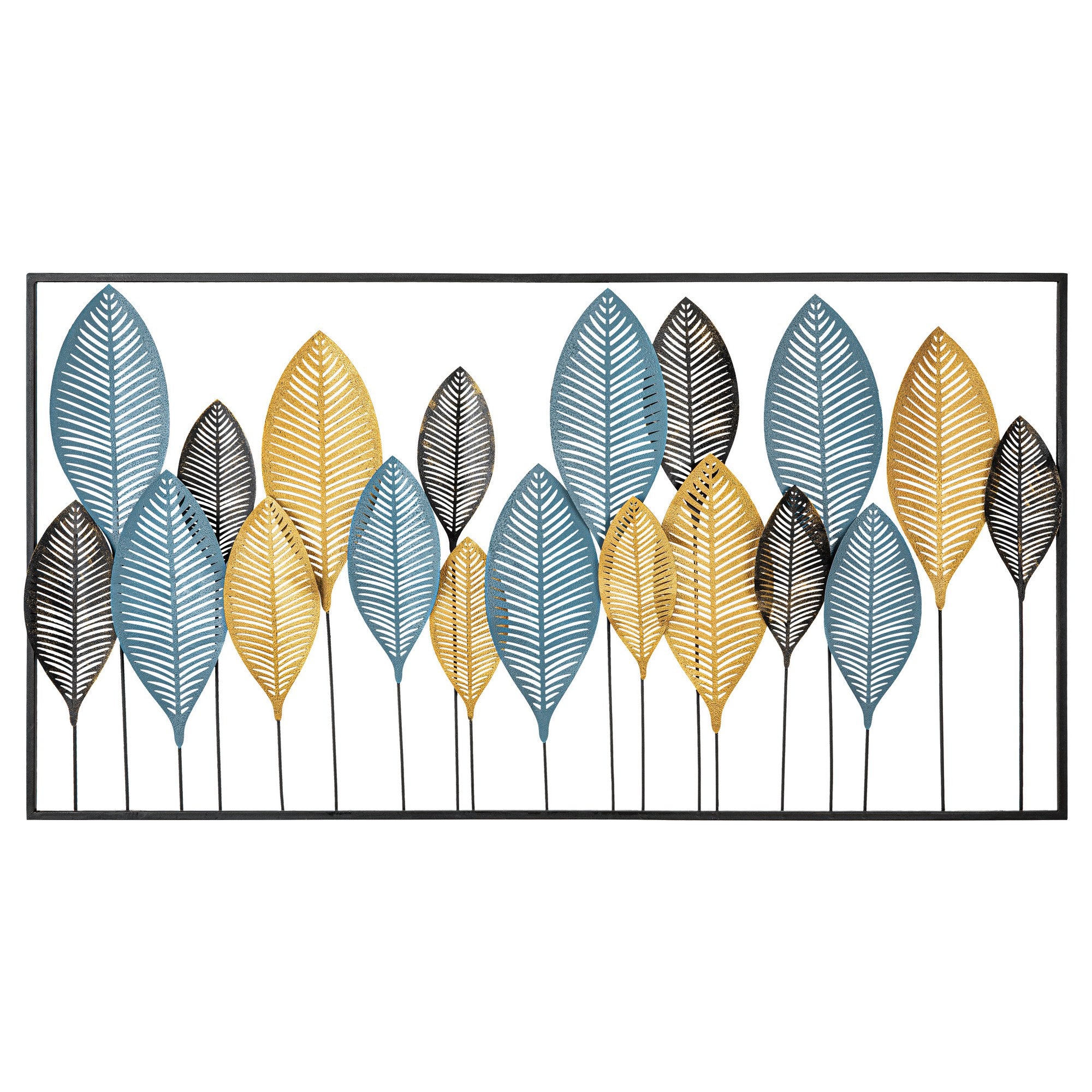 Zevahir 4 – Acessório Decorativo de Parede 100% Metal Multicolor, Recorte a Laser, 115 x 60 cm
