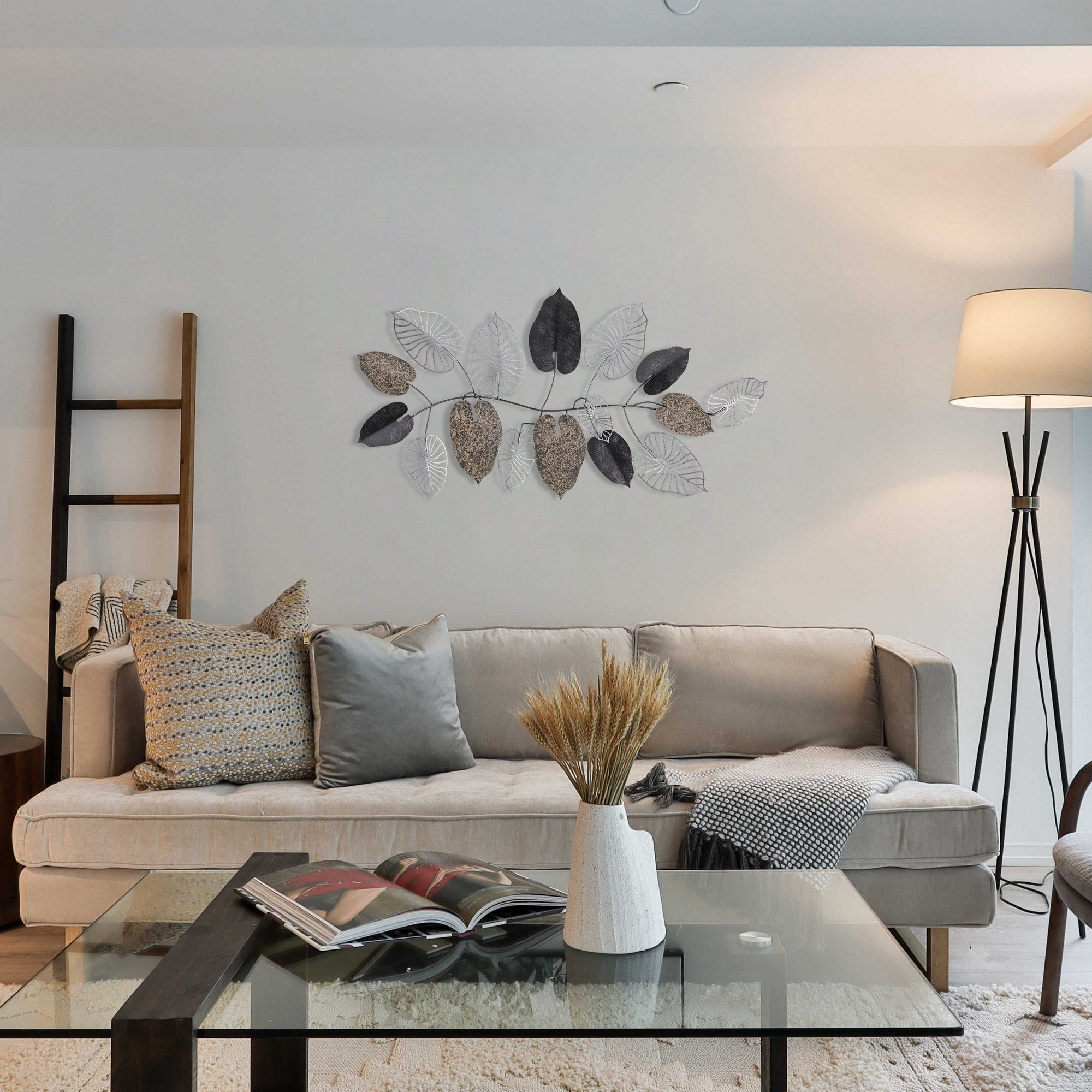 Furize 3 – Acessório Decorativo de Parede em Metal Multicor, 100% Metal, 120 x 63 cm