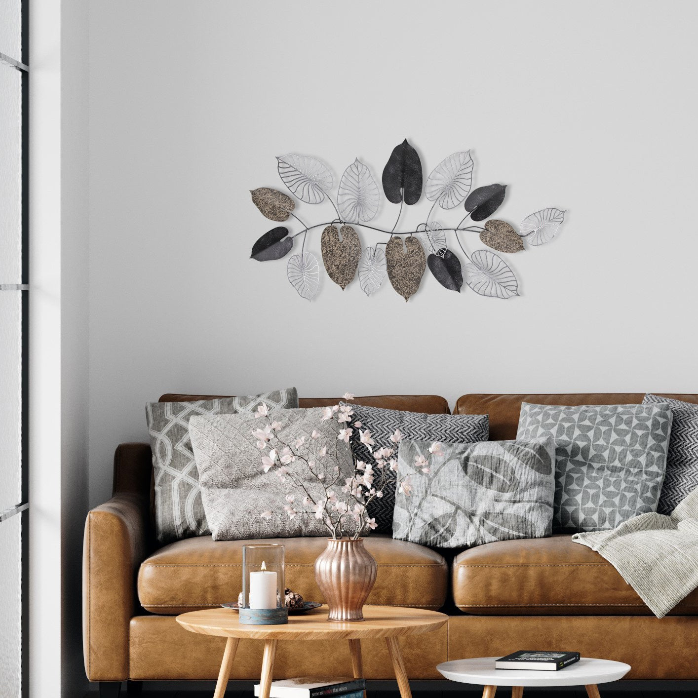 Furize 3 – Acessório Decorativo de Parede em Metal Multicor, 100% Metal, 120 x 63 cm