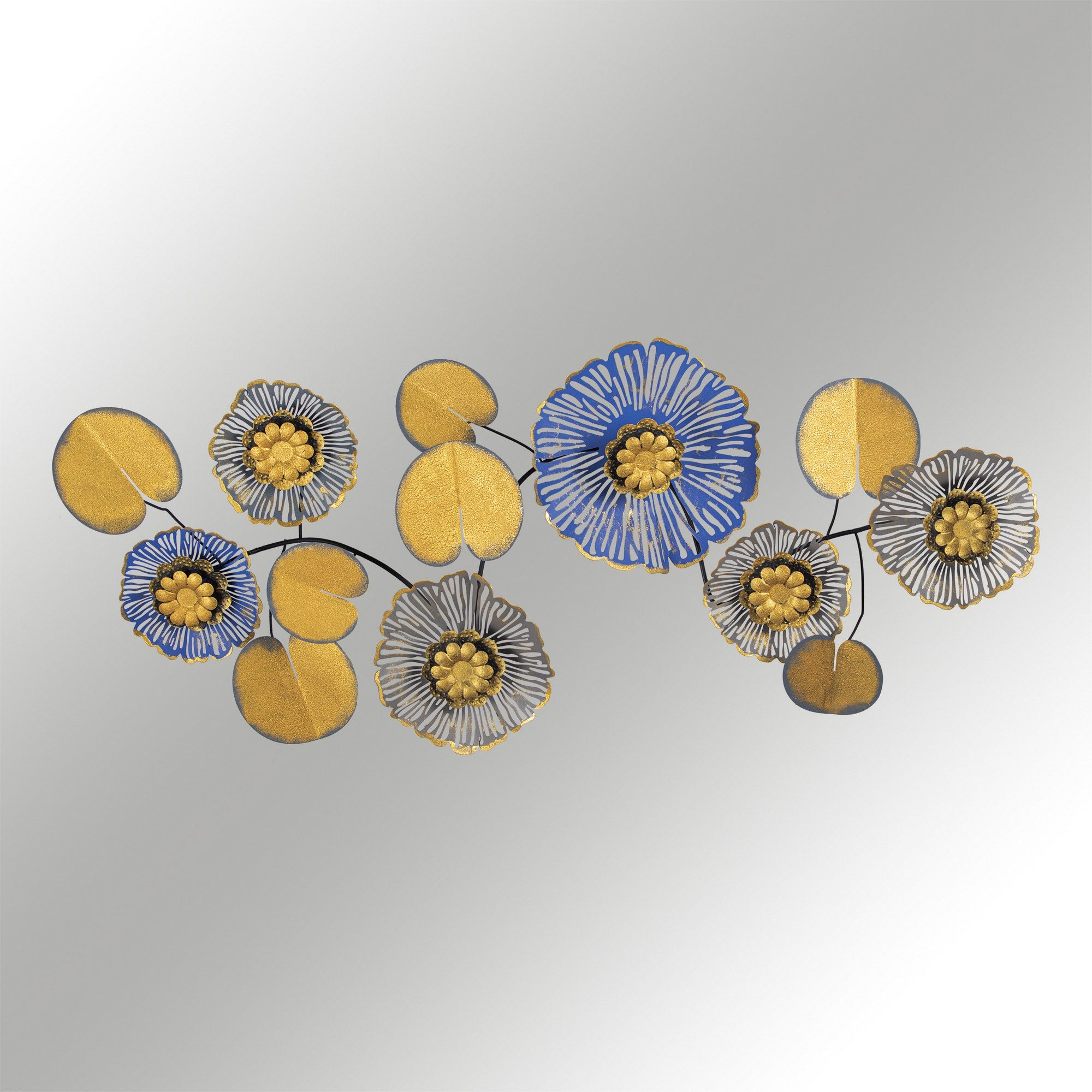 Vaveyla 8 Acessório Decorativo de Parede 100% Metal, Multicolor, 112 x 9 x 47 cm