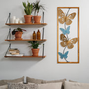 Nayino Acessório Decorativo de Parede 100% Metal Multicolor 34 x 4 x 90 cm