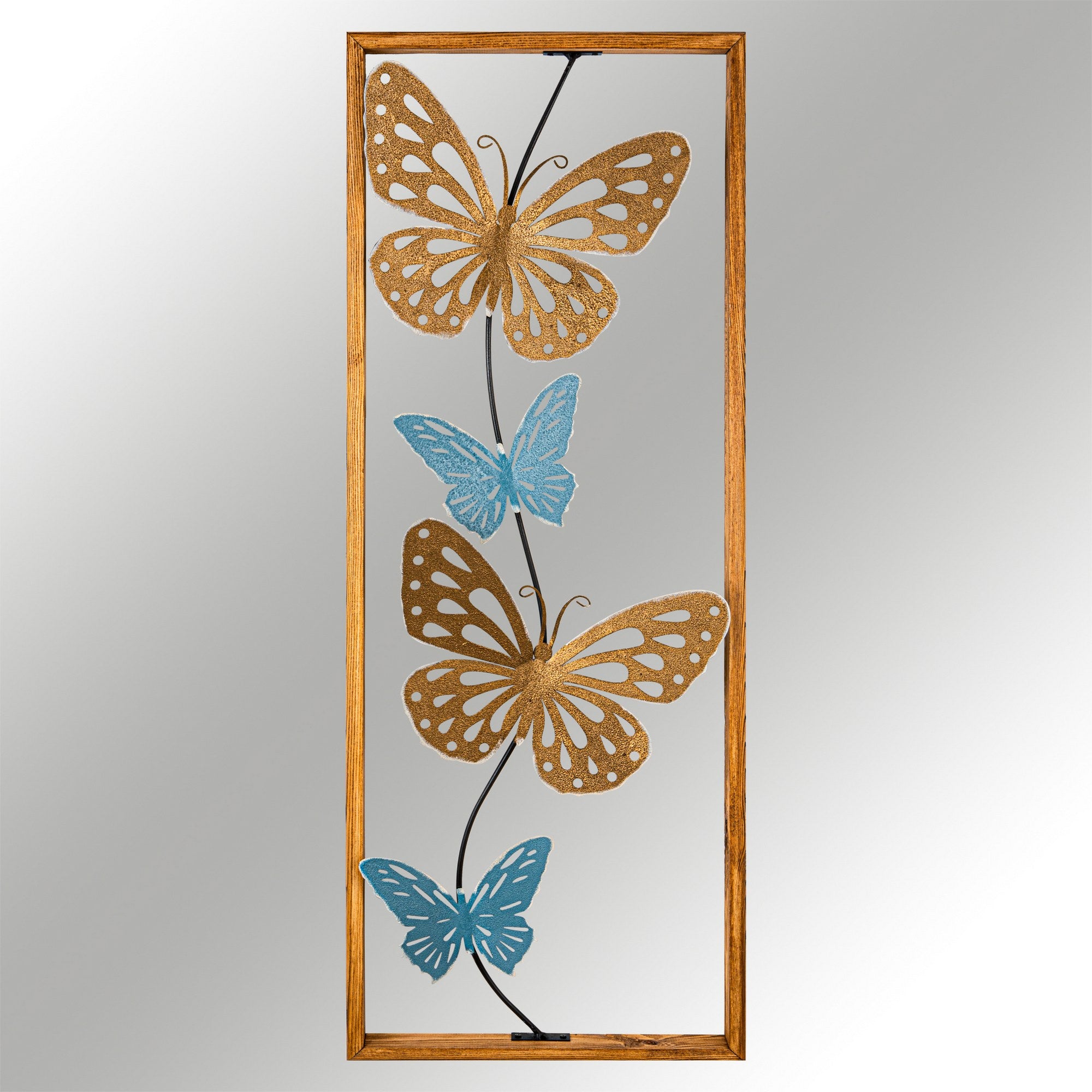 Nayino Acessório Decorativo de Parede 100% Metal Multicolor 34 x 4 x 90 cm