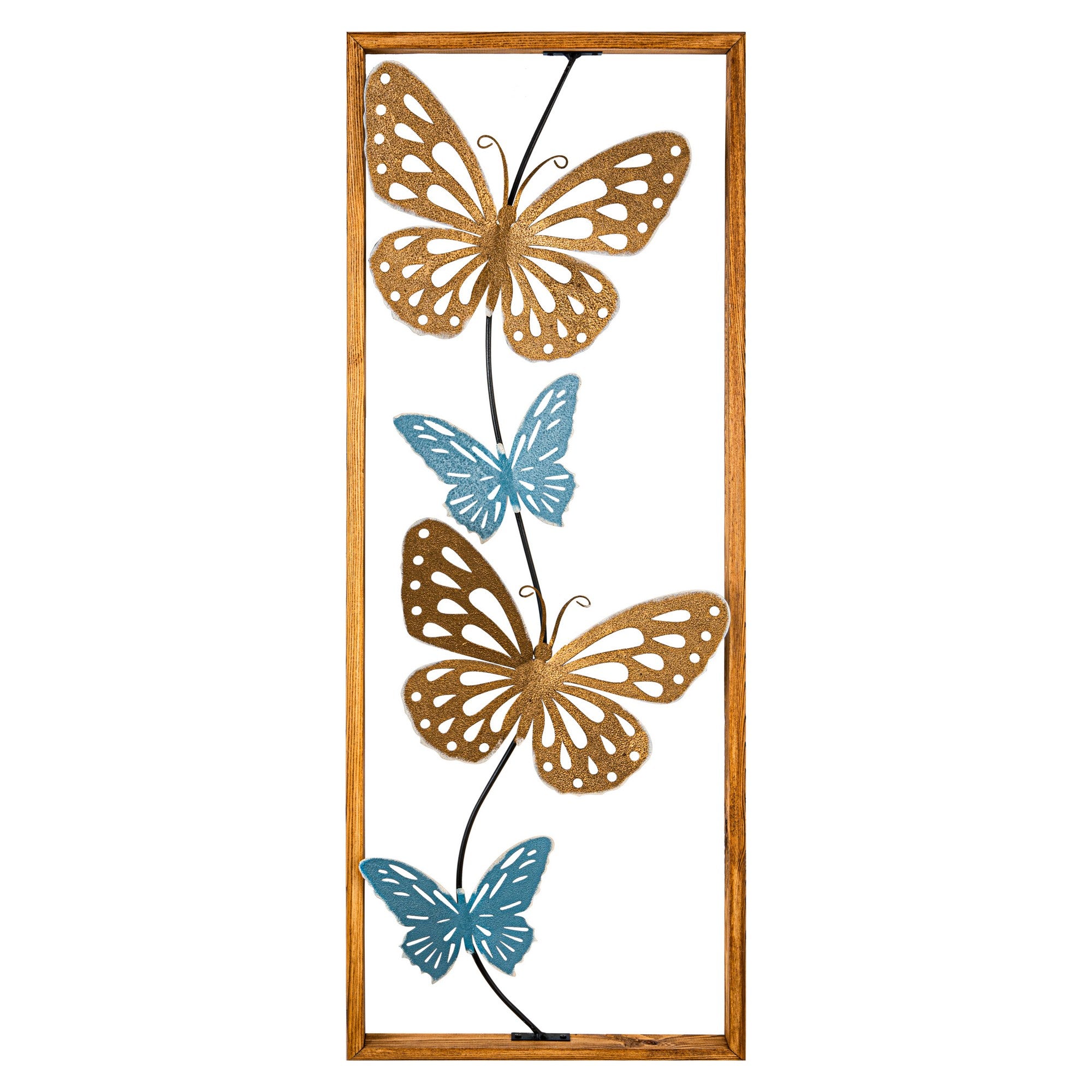 Nayino Acessório Decorativo de Parede 100% Metal Multicolor 34 x 4 x 90 cm