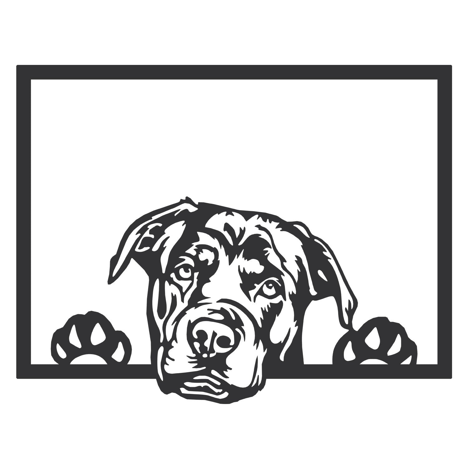 Enzo 7054 – Acessório Decorativo de Parede em Metal, Preto, 70x54 cm, 100% Metal (1,2 mm)