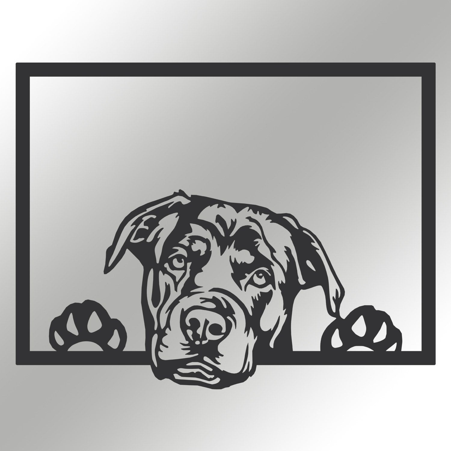 Enzo 7054 – Acessório Decorativo de Parede em Metal, Preto, 70x54 cm, 100% Metal (1,2 mm)