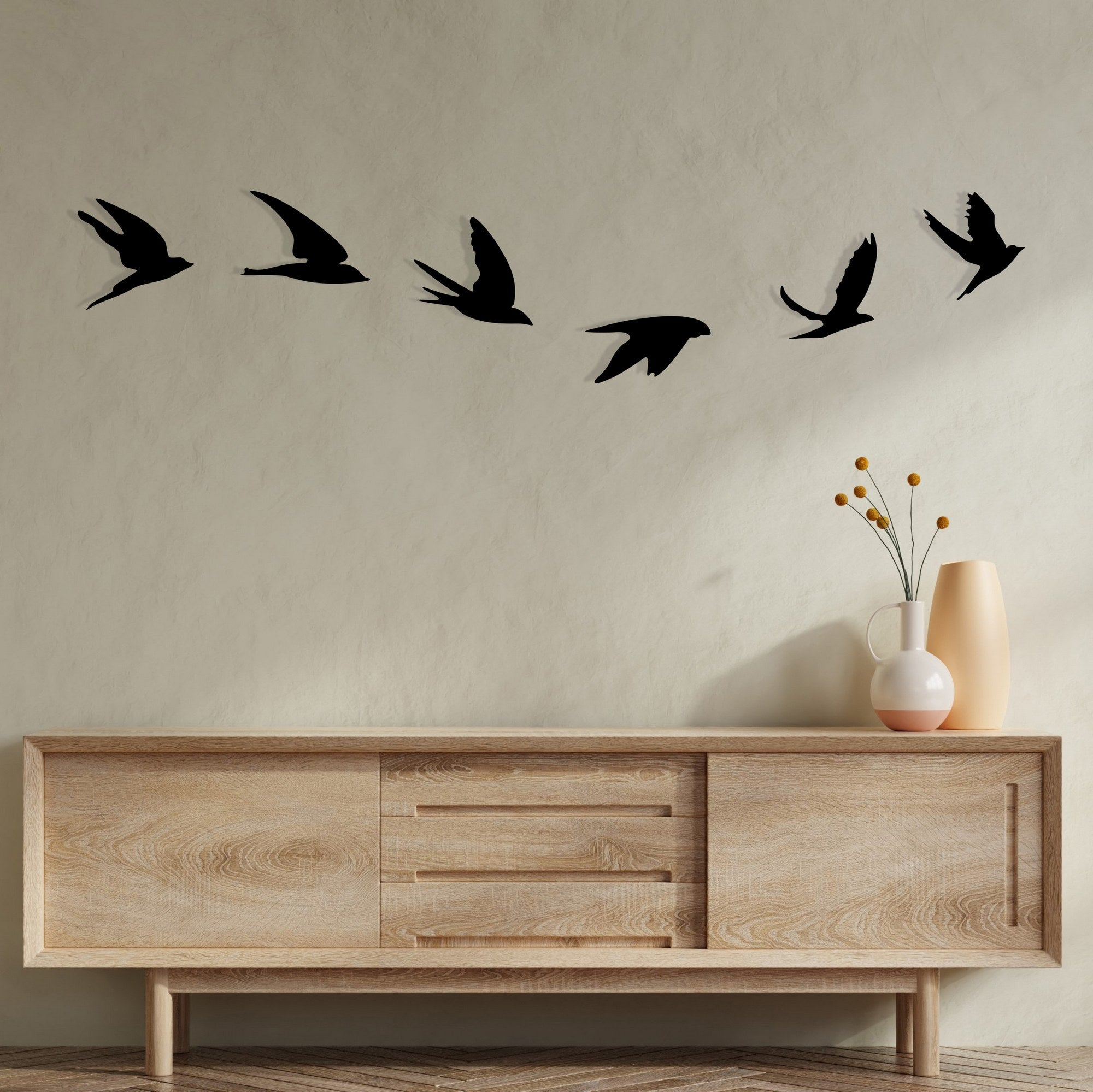 Acessórios decorativos de parede em metal – 1,2 mm de espessura – preto – metal