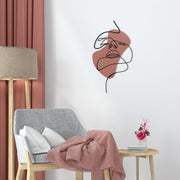 Acessório Decorativo de Parede em Metal e Madeira “Innocent”, Multicor, 38 x 68 cm (279ENZ2627)