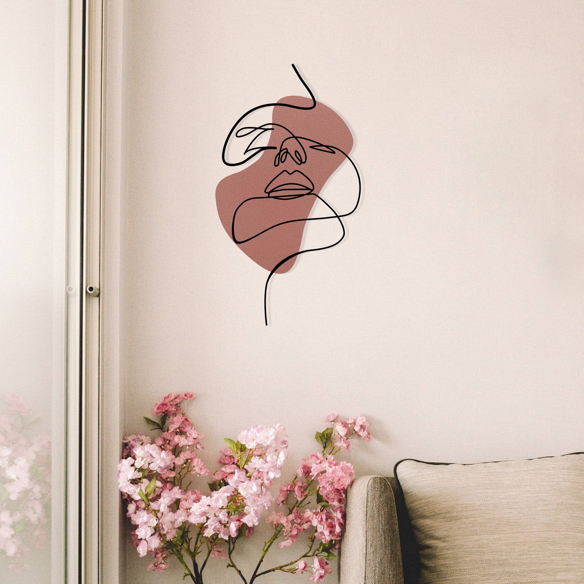 Acessório Decorativo de Parede em Metal e Madeira “Innocent”, Multicor, 38 x 68 cm (279ENZ2627)