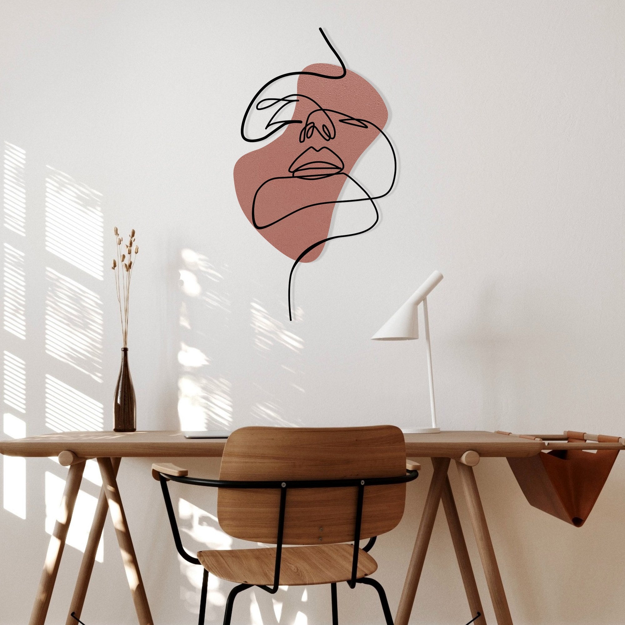 Acessório Decorativo de Parede em Metal e Madeira “Innocent”, Multicor, 38 x 68 cm (279ENZ2627)