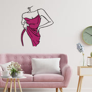 Acessório Decorativo de Parede em Metal e Madeira Natasa Multicolor 56 x 70 cm
